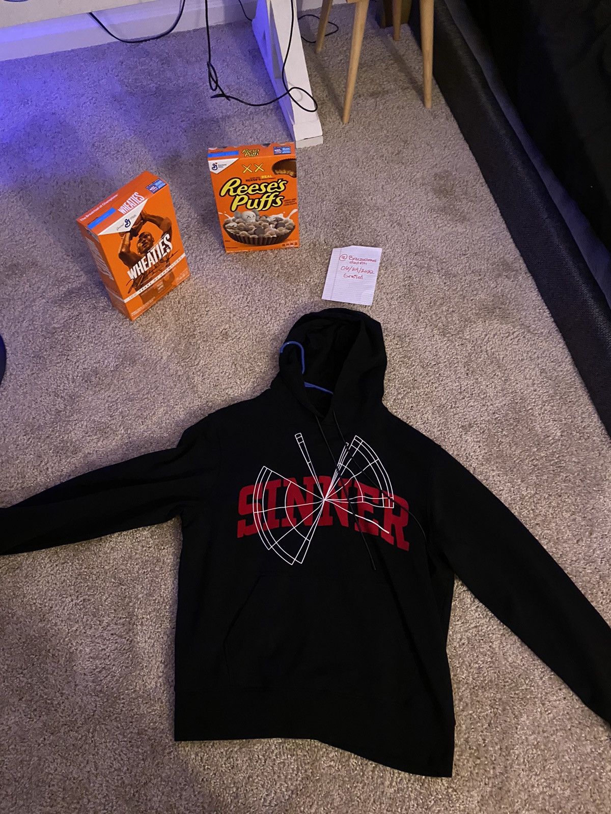 RtA DION HOODIE BLACK SINNER SCANNER