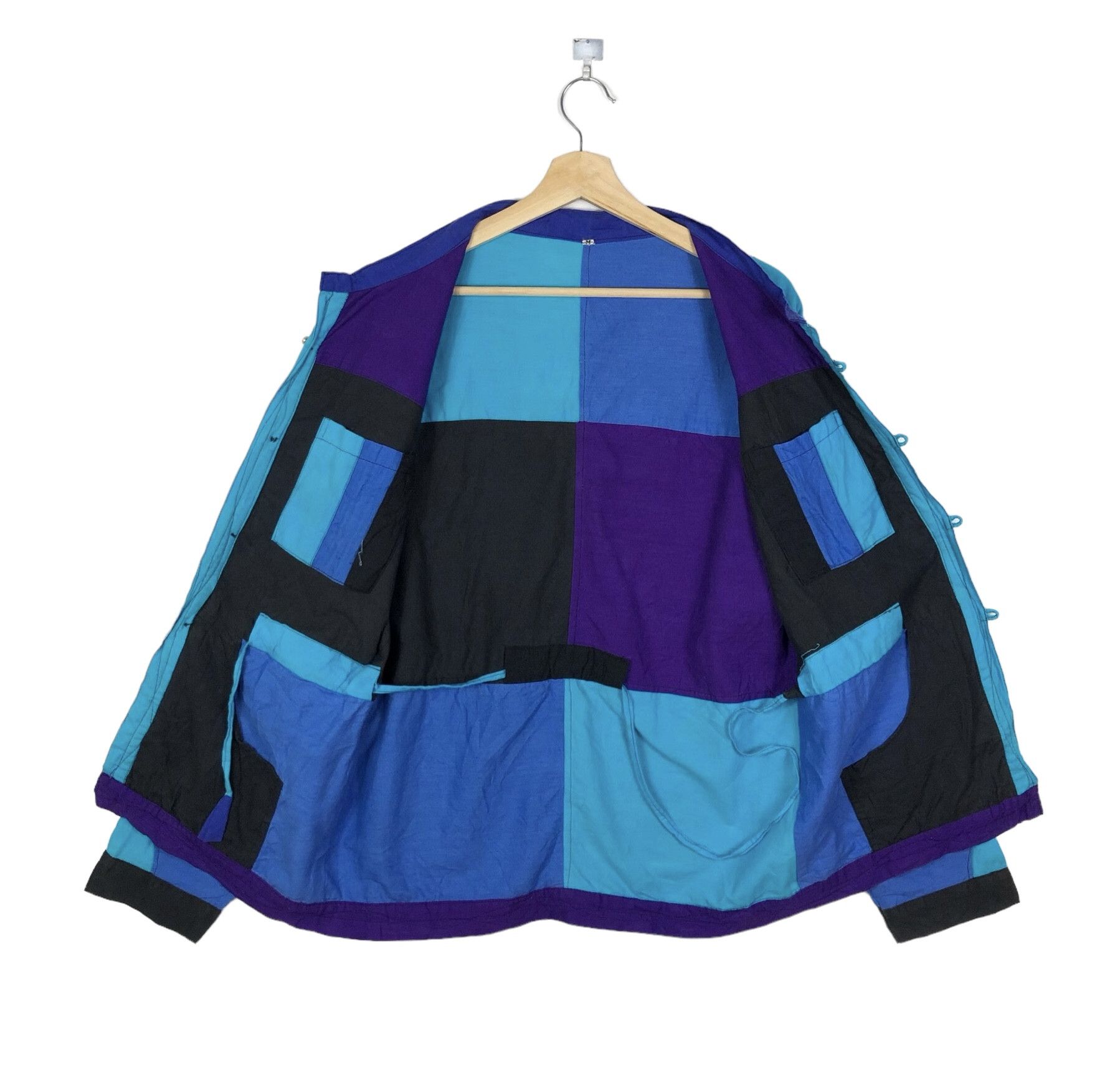 Japanese Brand VINTAGE 80’S COLOURBLOCKS LIGHT JACKET Size US M / EU 48-50 / 2 - 1 Thumbnail