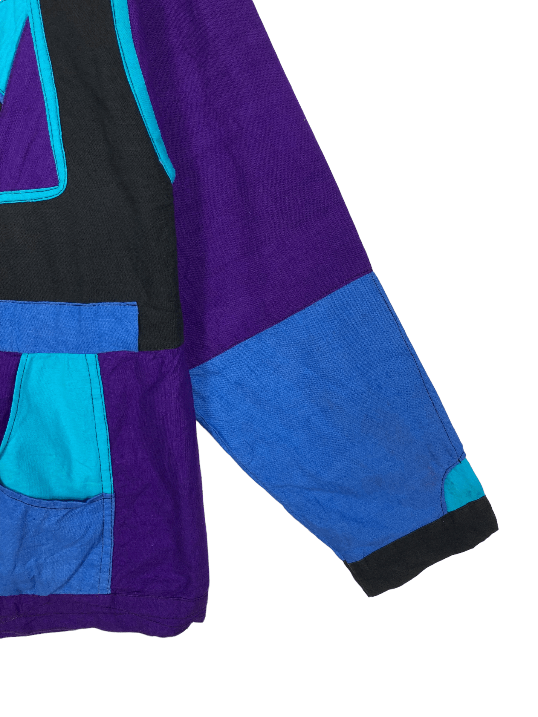Japanese Brand VINTAGE 80’S COLOURBLOCKS LIGHT JACKET Size US M / EU 48-50 / 2 - 4 Thumbnail