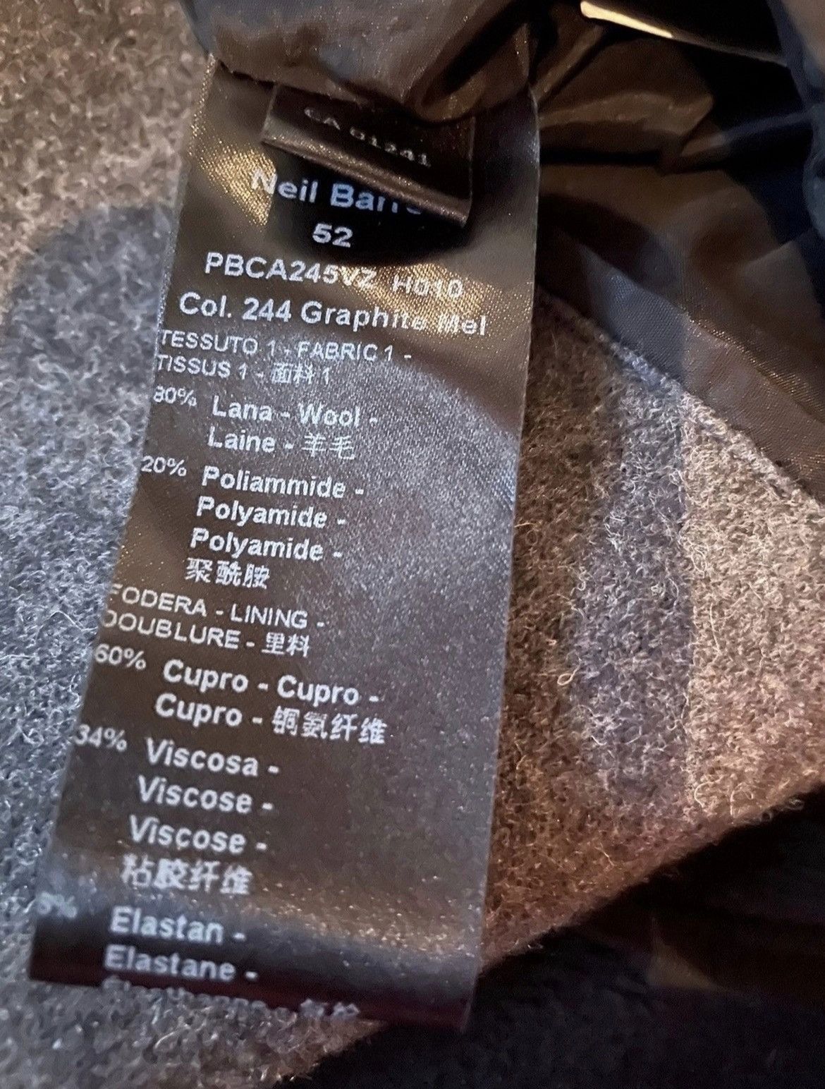 Neil Barrett Double-Breasted Wool Coat Size US L / EU 52-54 / 3 - 8 Thumbnail