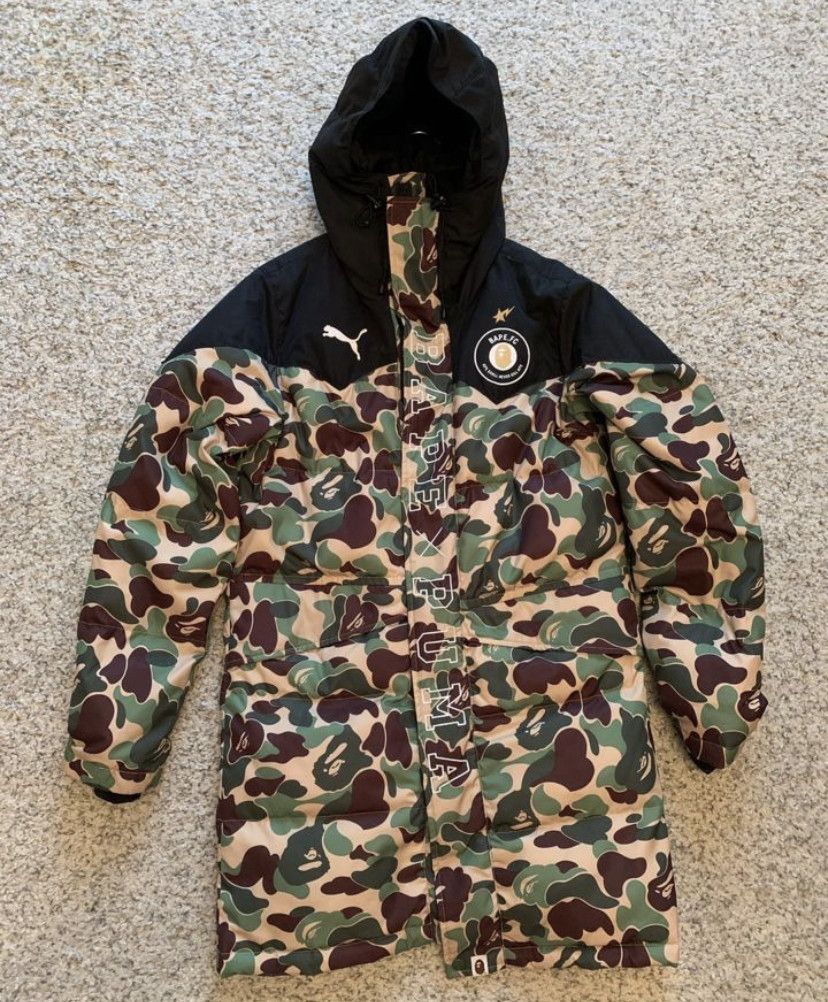 Bape Puma Bape x Puma Puffer jacket Grailed