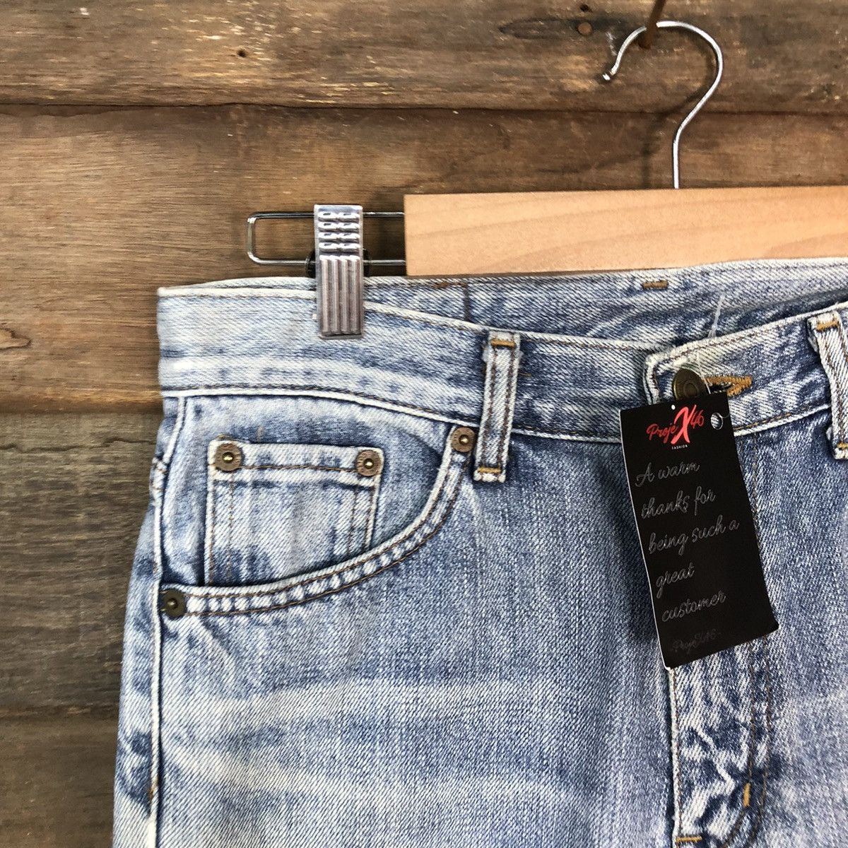 Edwin Edwin Blue Distressed Denim Pants #5130 Size US 29 - 4 Thumbnail