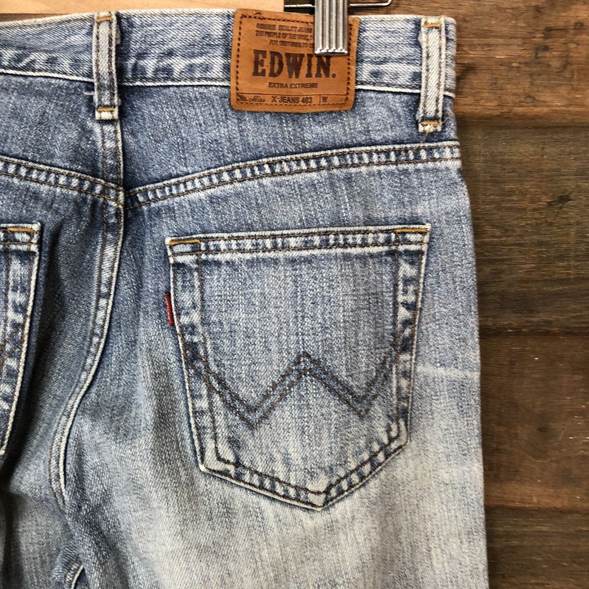Edwin Edwin Blue Distressed Denim Pants #5130 Size US 29 - 13 Thumbnail