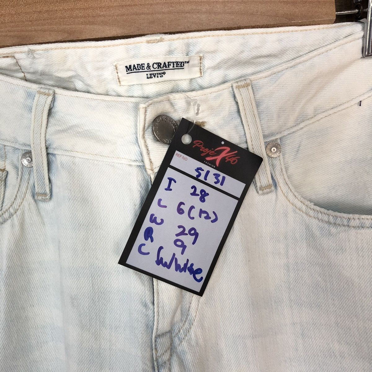 Levi's Levis white faded vintage Distressed Denim Pants #5131 Size US 30 / EU 46 - 10 Thumbnail