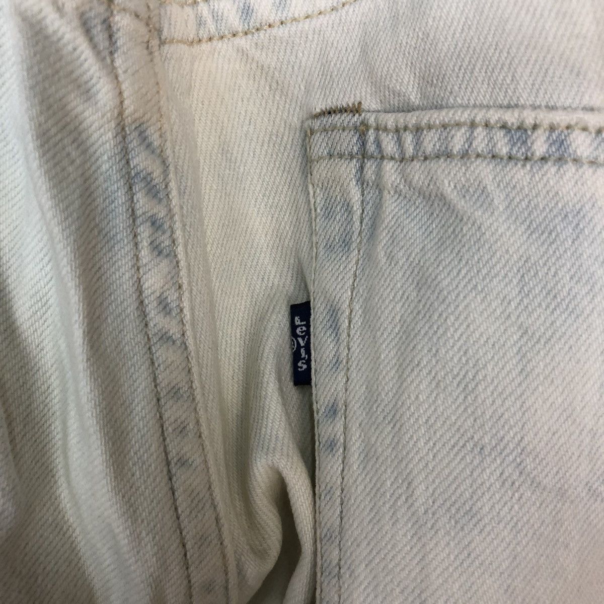 Levi's Levis white faded vintage Distressed Denim Pants #5131 Size US 30 / EU 46 - 17 Thumbnail