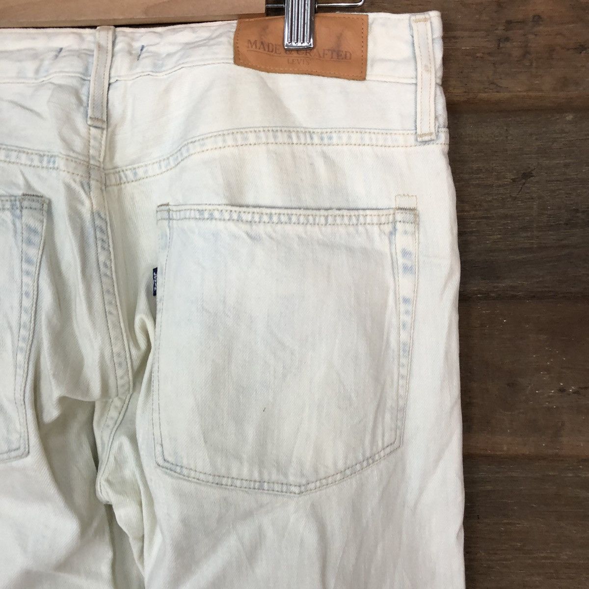Levi's Levis white faded vintage Distressed Denim Pants #5131 Size US 30 / EU 46 - 15 Thumbnail