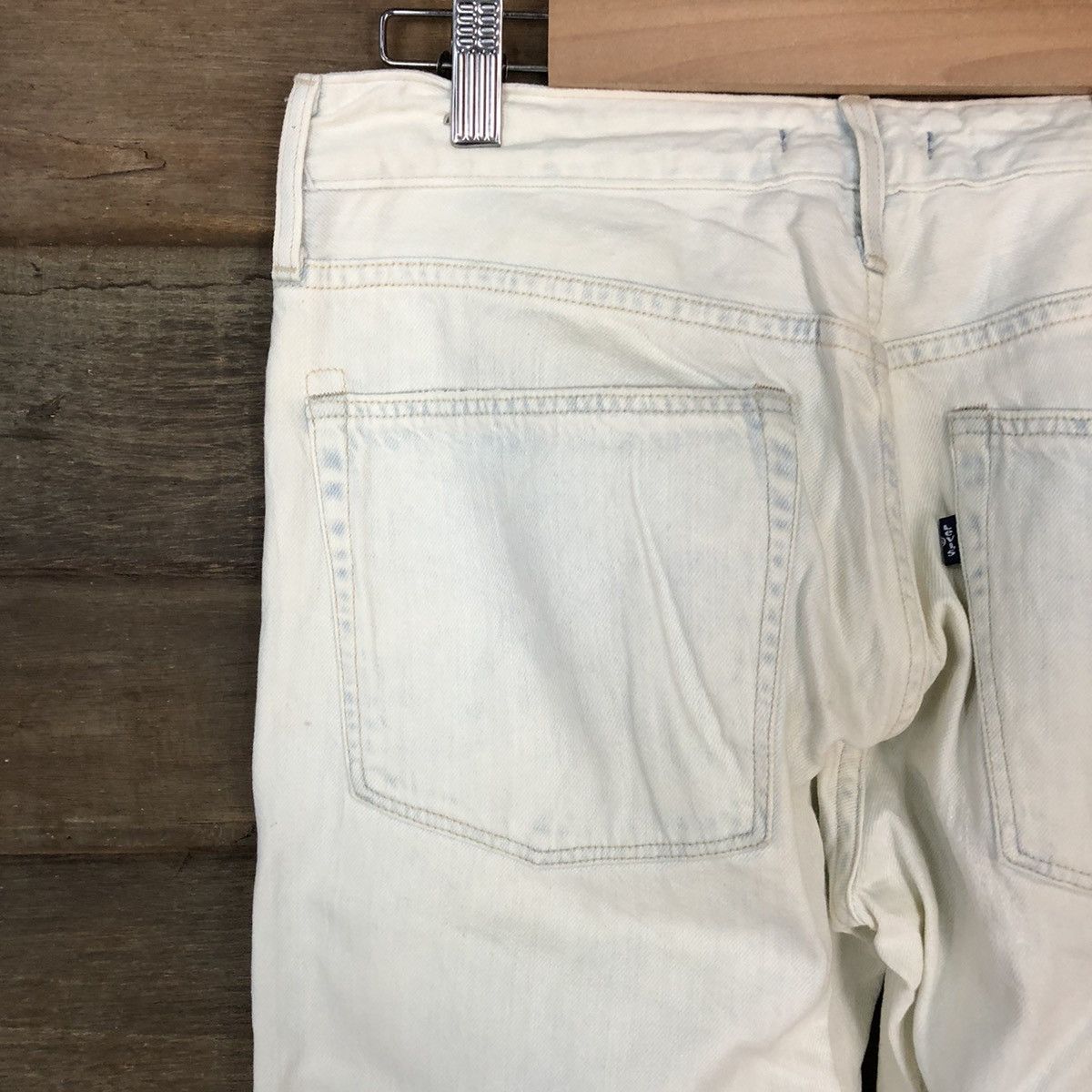 Levi's Levis white faded vintage Distressed Denim Pants #5131 Size US 30 / EU 46 - 14 Thumbnail
