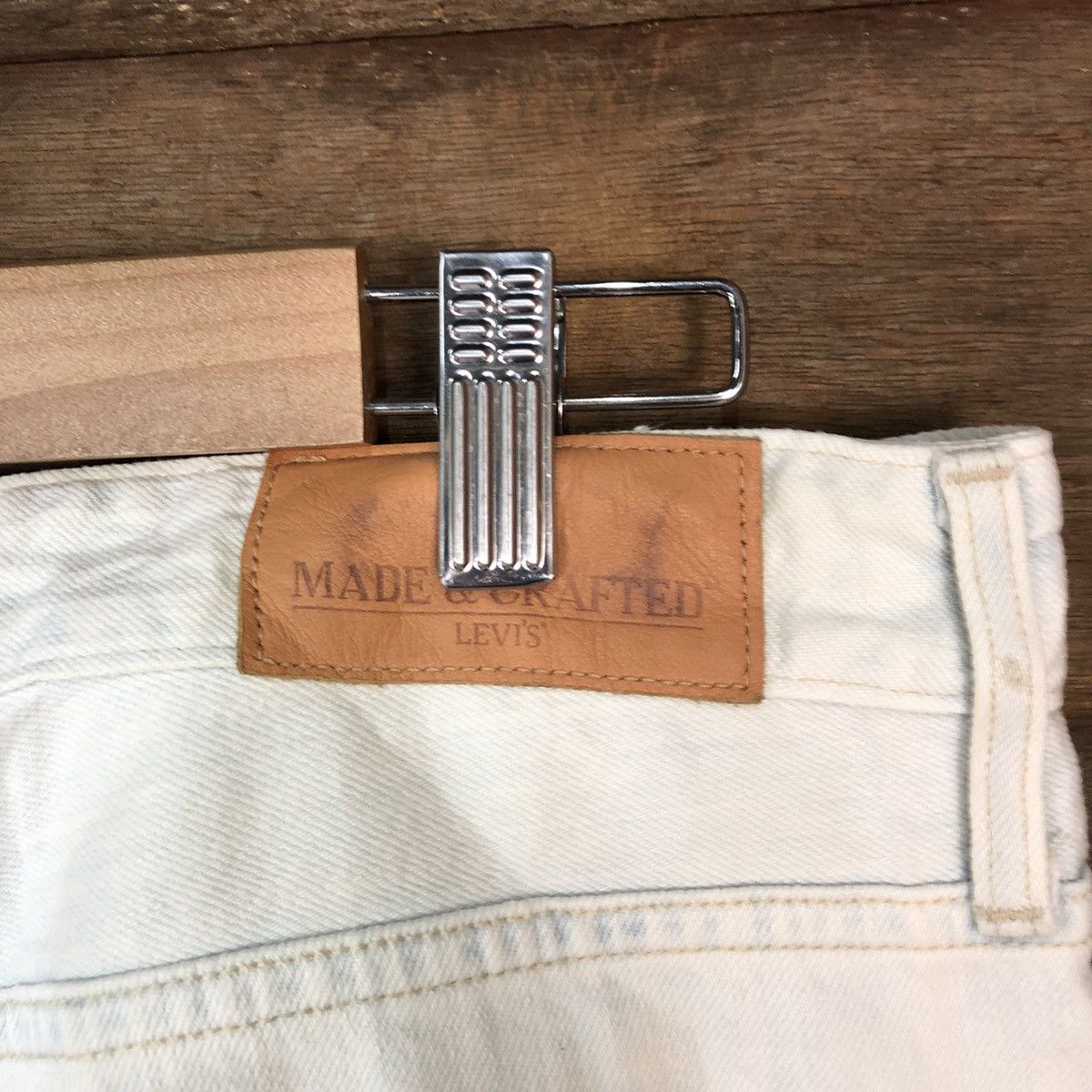 Levi's Levis white faded vintage Distressed Denim Pants #5131 Size US 30 / EU 46 - 16 Thumbnail