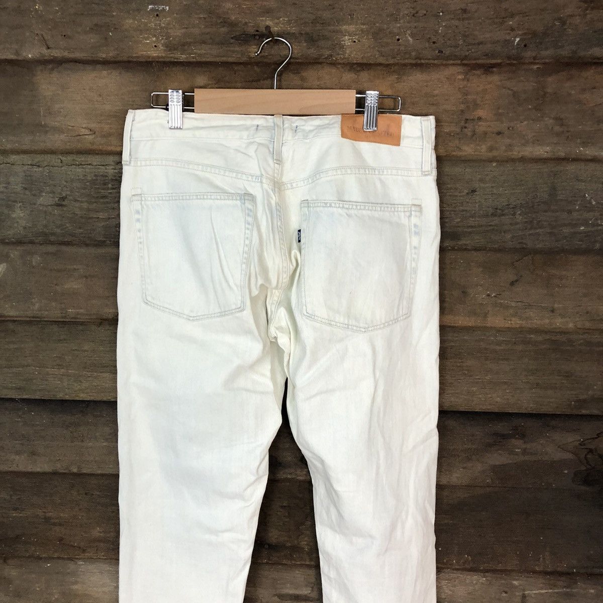 Levi's Levis white faded vintage Distressed Denim Pants #5131 Size US 30 / EU 46 - 12 Thumbnail
