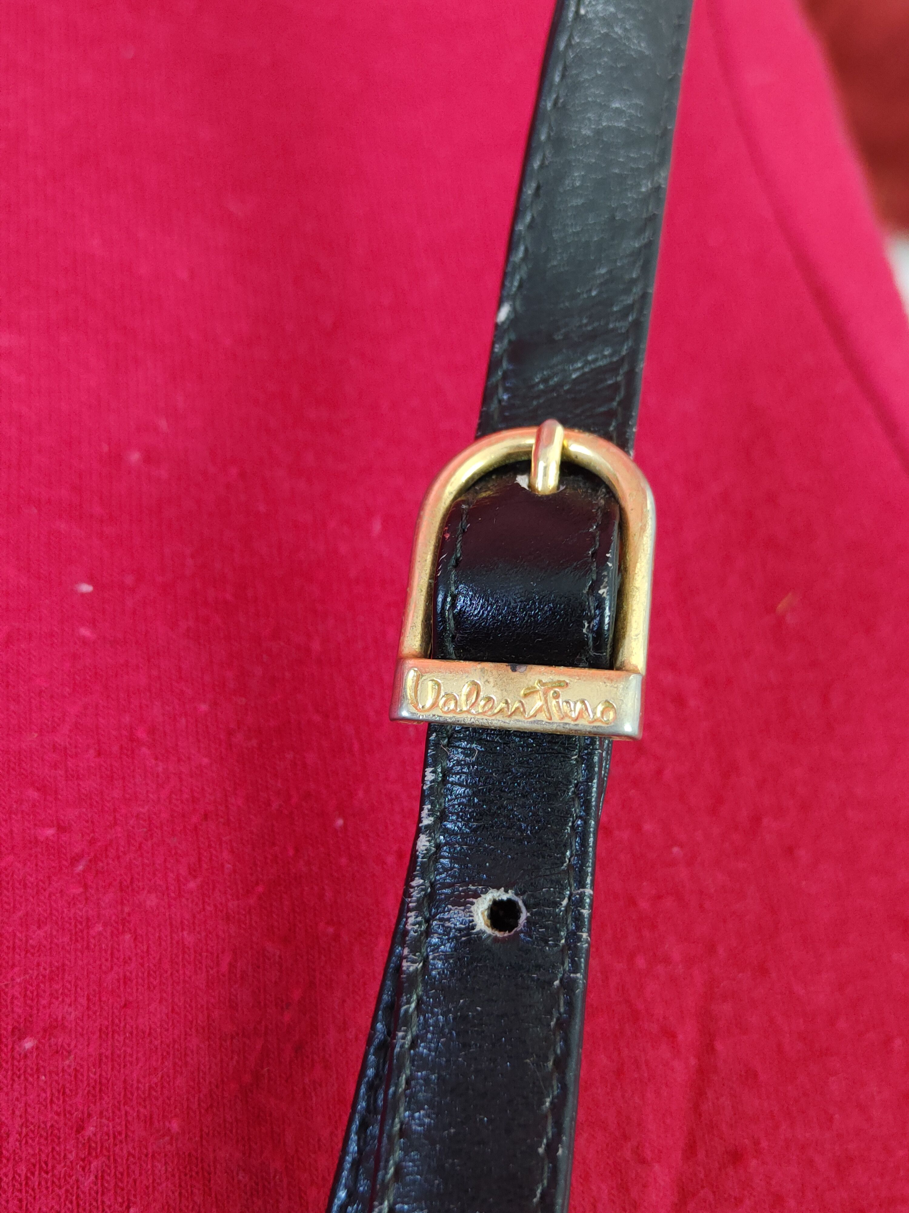 Japanese Brand Mario Valentino Black Crossbody sling Bag #SB043 Size ONE SIZE - 4 Thumbnail