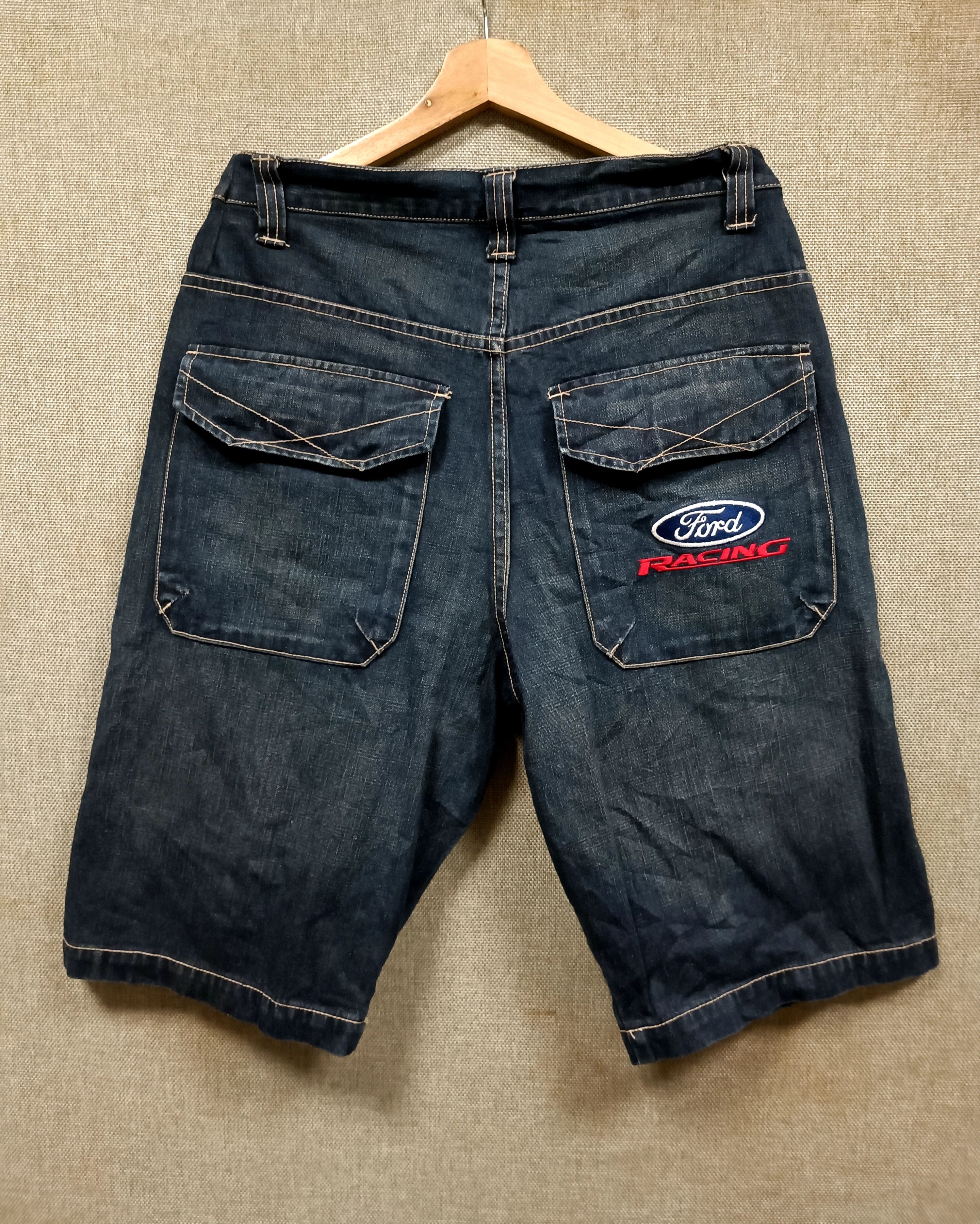 Ford Vintage Ford Racing Y2K Baggy Denim Carpenter Shorts Size US 32 / EU 48 - 1 Thumbnail