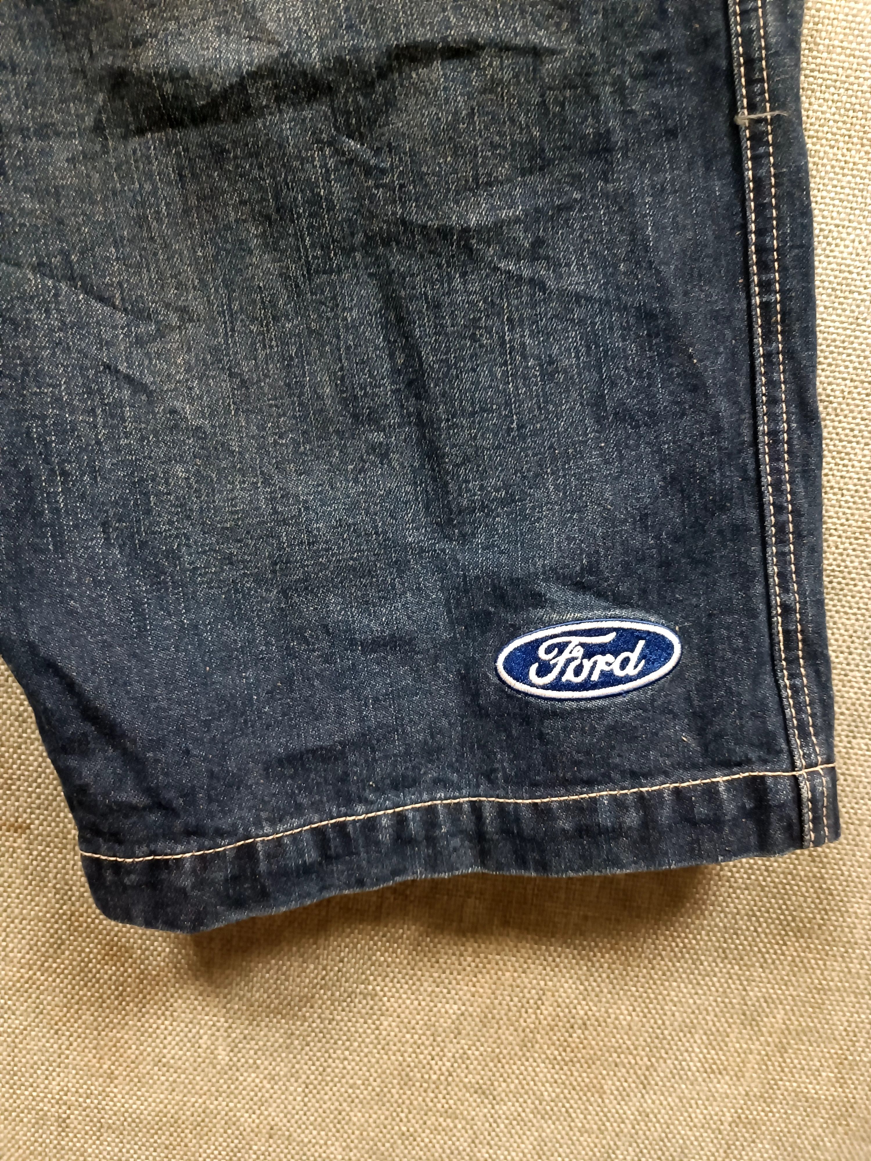 Ford Vintage Ford Racing Y2K Baggy Denim Carpenter Shorts Size US 32 / EU 48 - 3 Thumbnail