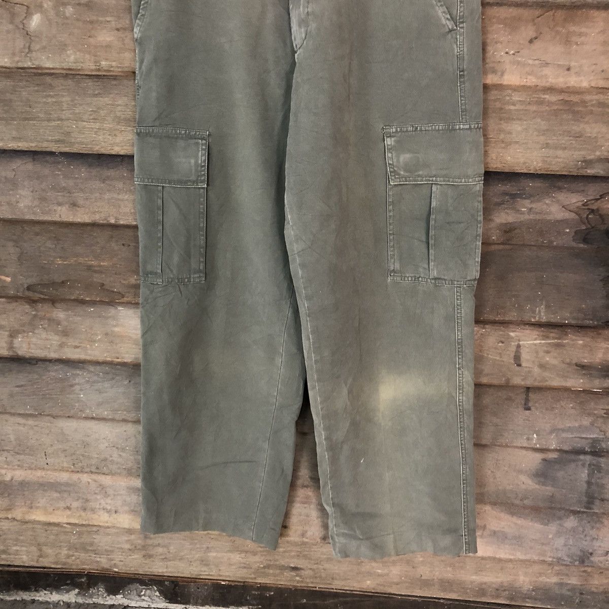 Faded Glory Japan faded Green multi pocket tactical Cargo Pants #6882 Size US 32 / EU 48 - 3 Thumbnail