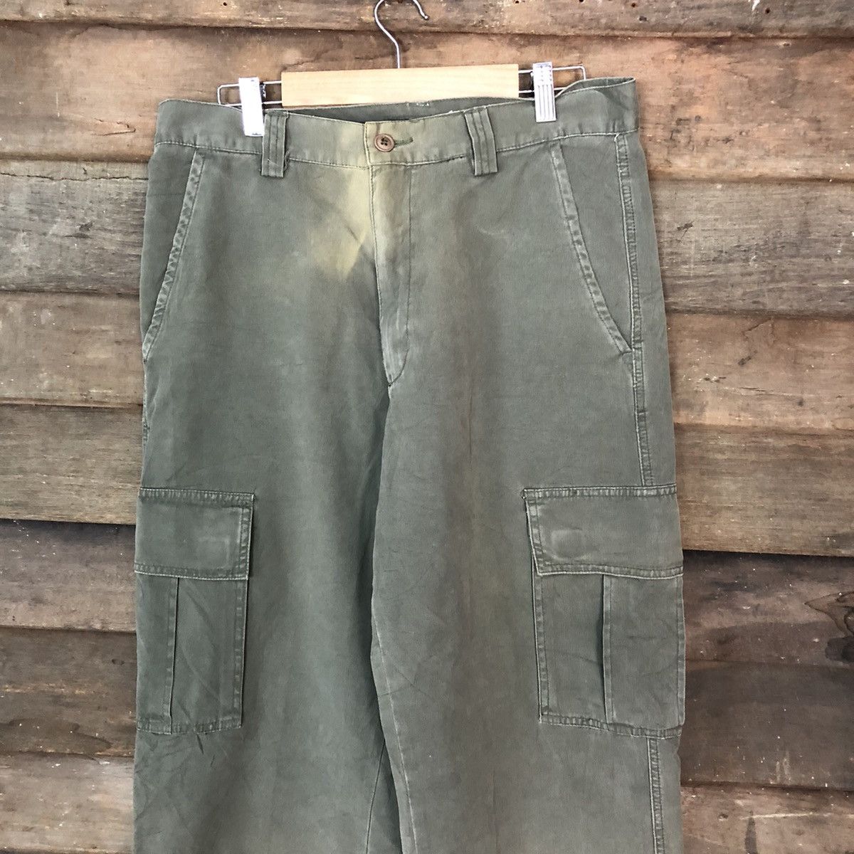 Faded Glory Japan faded Green multi pocket tactical Cargo Pants #6882 Size US 32 / EU 48 - 2 Thumbnail