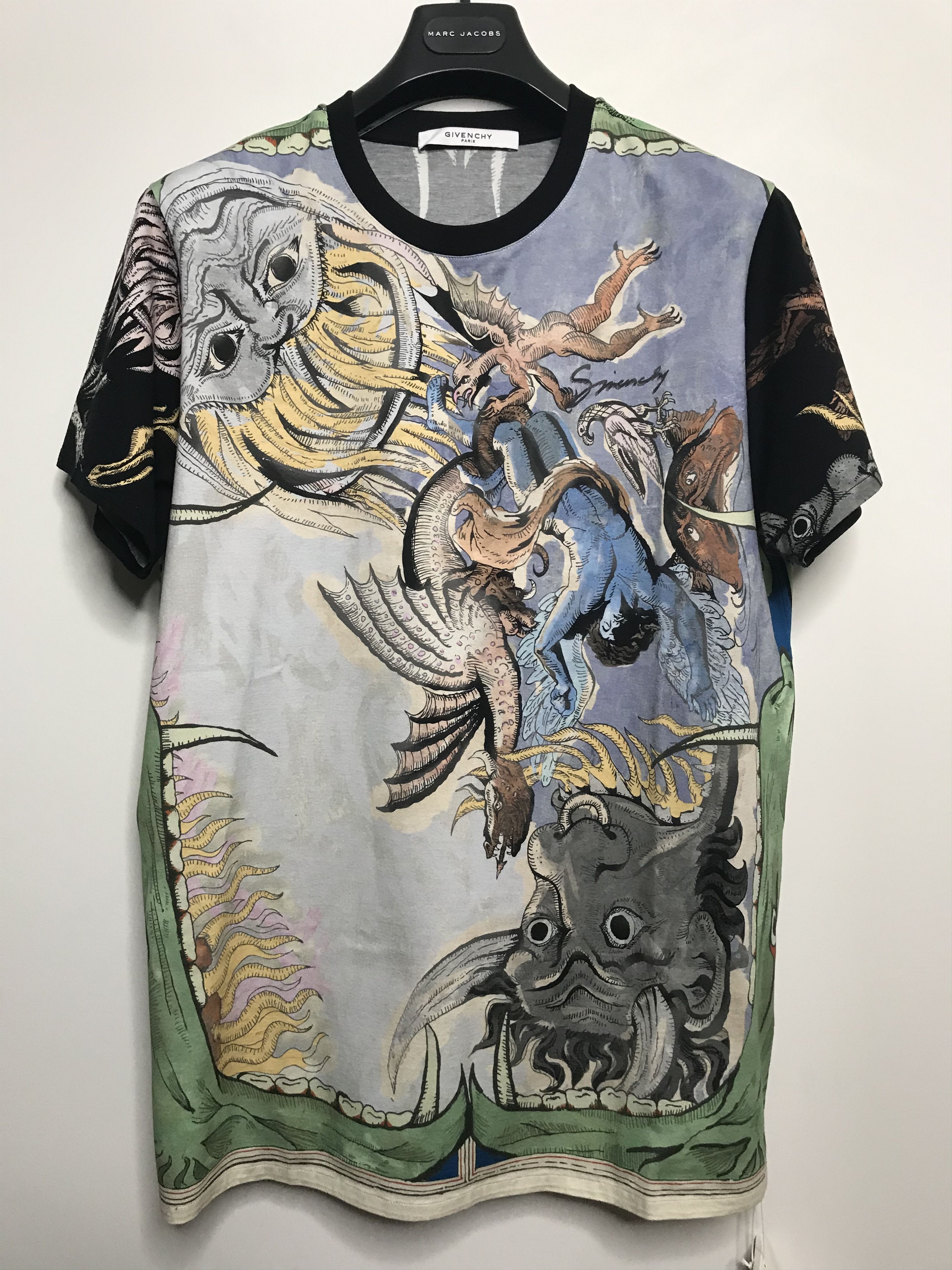 Givenchy RARE Icarus Greek Mythology Print T Shirt 1120 Retail Grailed