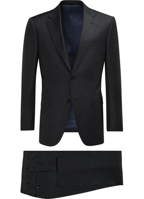 Suitsupply Charcoal Napoli Super 120s 42R Size 42R - 2 Preview