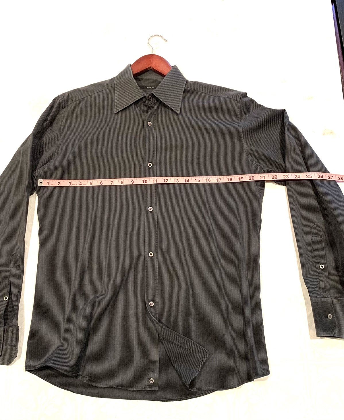 Gucci Gucci pinstripe black and gray Size US M / EU 48-50 / 2 - 1 Thumbnail