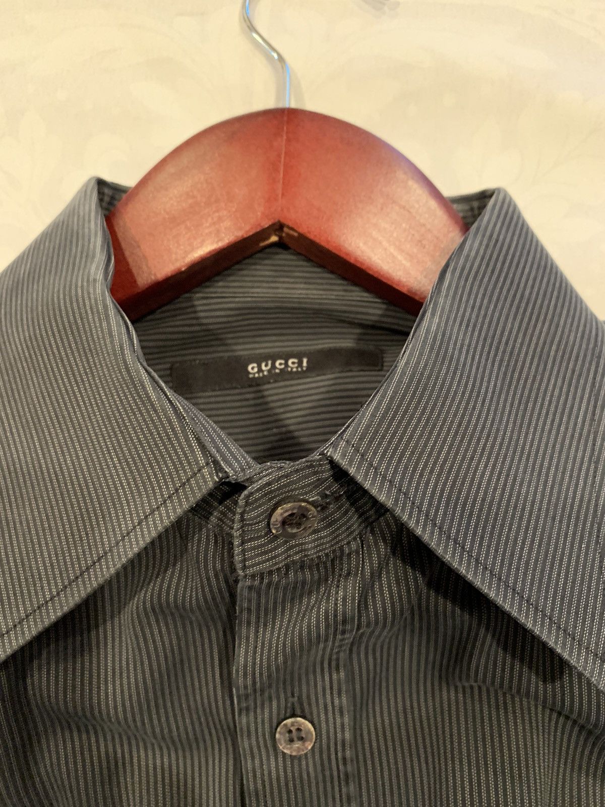 Gucci Gucci pinstripe black and gray Size US M / EU 48-50 / 2 - 2 Thumbnail