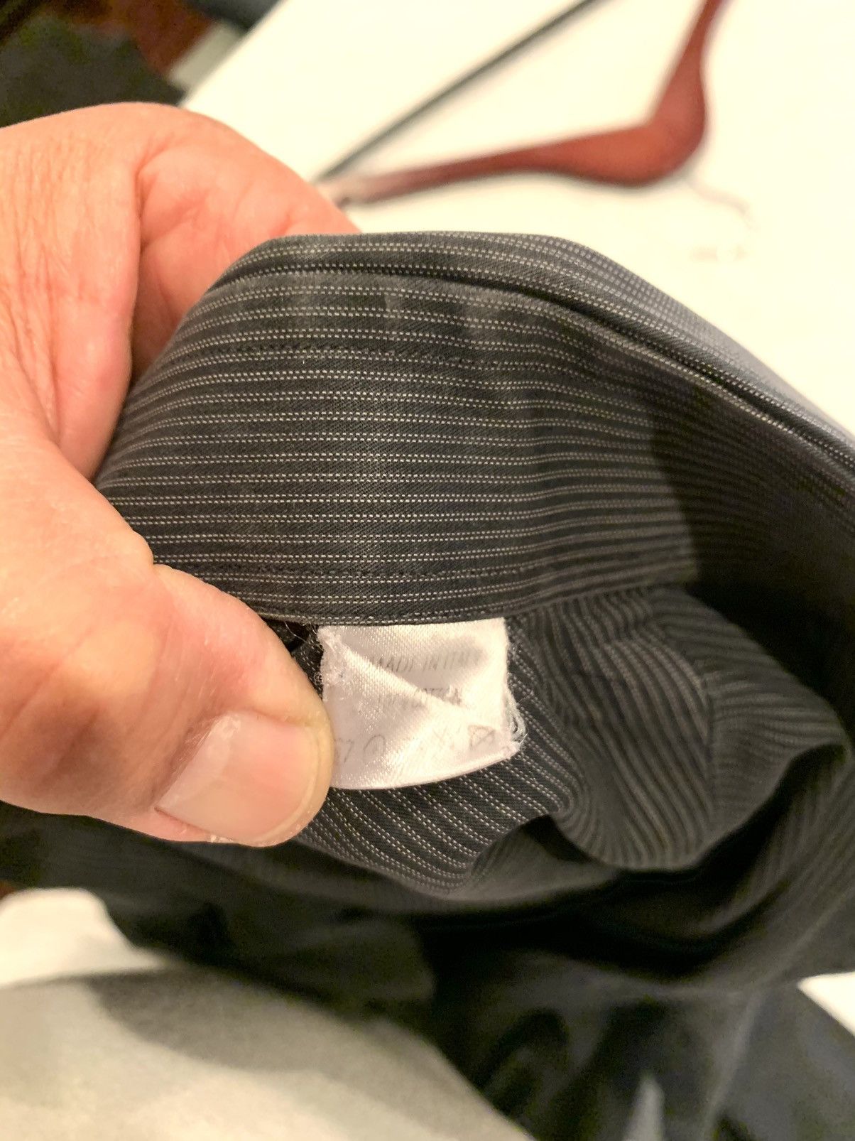 Gucci Gucci pinstripe black and gray Size US M / EU 48-50 / 2 - 4 Thumbnail