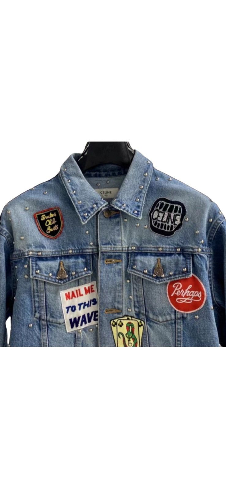 Celine Badge Denim Jacket