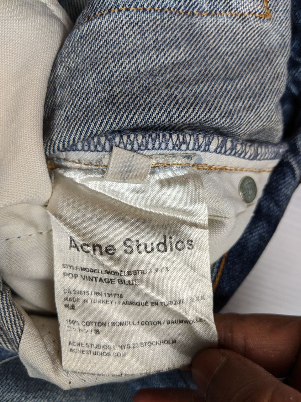 Acne Studios Acne Studios Distressed Denim Pop Vintage Blue Size US 34 / EU 50 - 9 Thumbnail