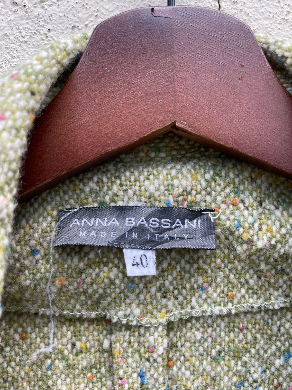 Vintage Vintage Anna Bassani Italian Wool Tweed Jacket Size S / US 4 / IT 40 - 6 Thumbnail