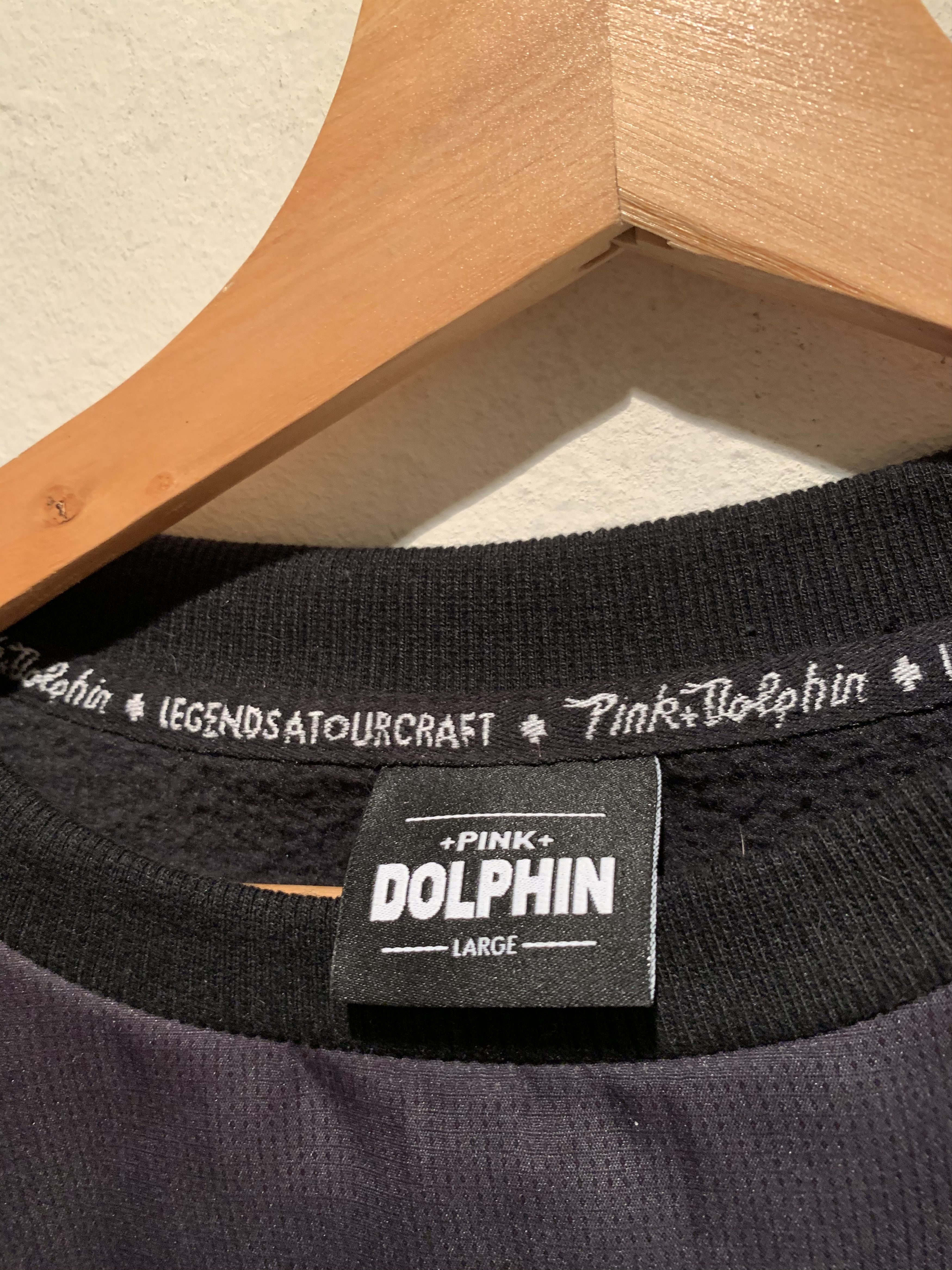Designer × Pink Dolphin *RARE* Pink Dolphin Tech MultiMedia Gradient Wave Sweatshirt Size US L / EU 52-54 / 3 - 4 Thumbnail