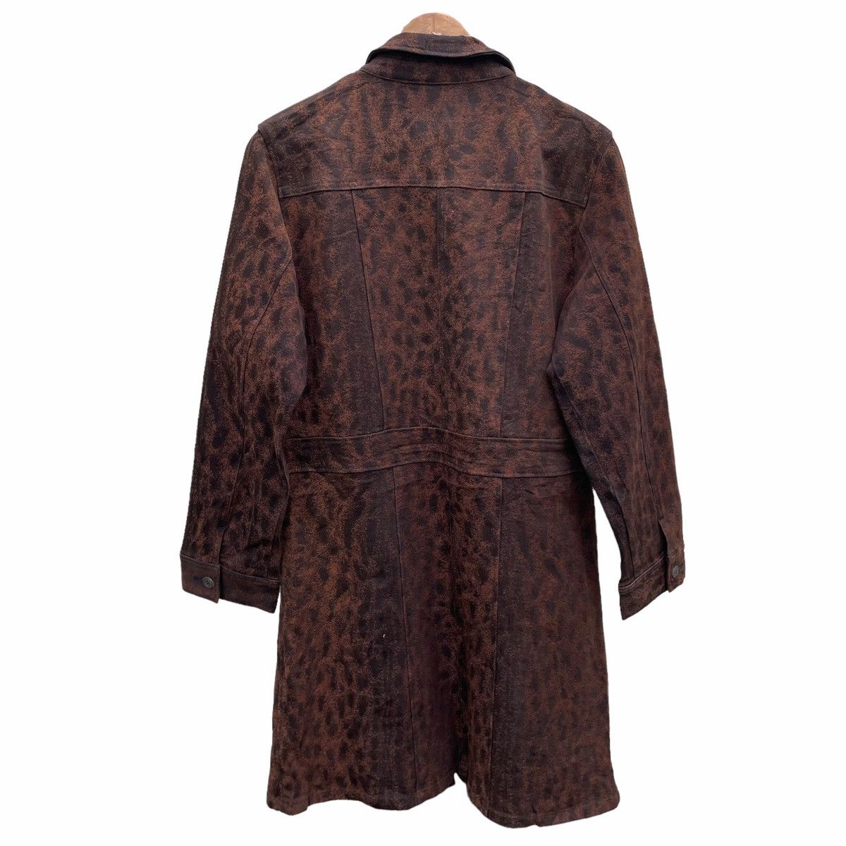 Japanese Brand × Seditionaries × Vintage 💥 LEOPARD CHAMOIS V RUSTY BROWN DENIM JACKET Size US S / EU 44-46 / 1 - 6 Thumbnail