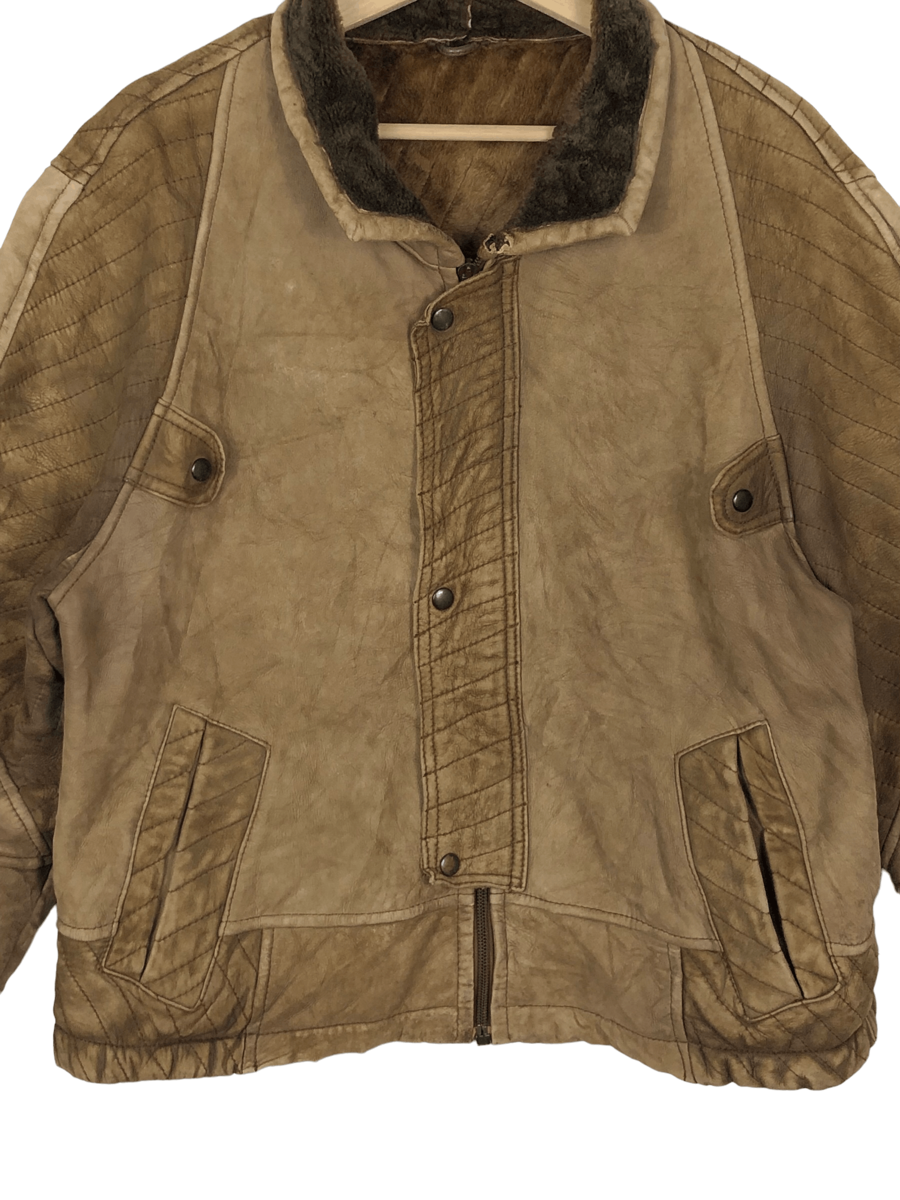 Vintage 80’S COSEIN SPANISH LAMBSKIN PATCHWORK SHEARLING SPAIN MADE Size US M / EU 48-50 / 2 - 6 Thumbnail
