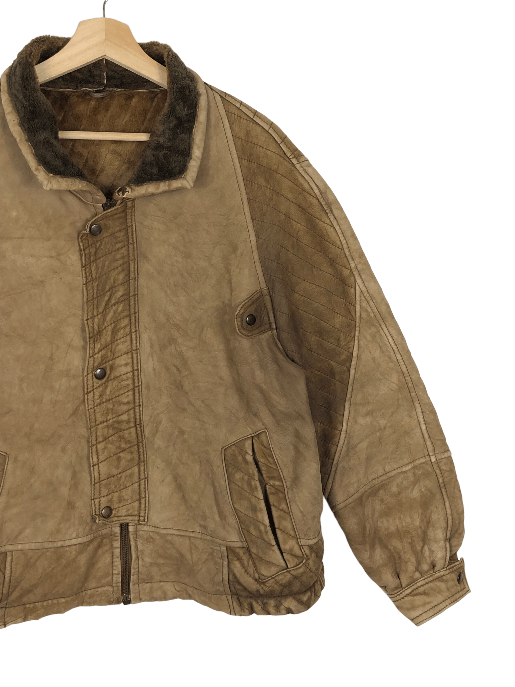 Vintage 80’S COSEIN SPANISH LAMBSKIN PATCHWORK SHEARLING SPAIN MADE Size US M / EU 48-50 / 2 - 4 Thumbnail