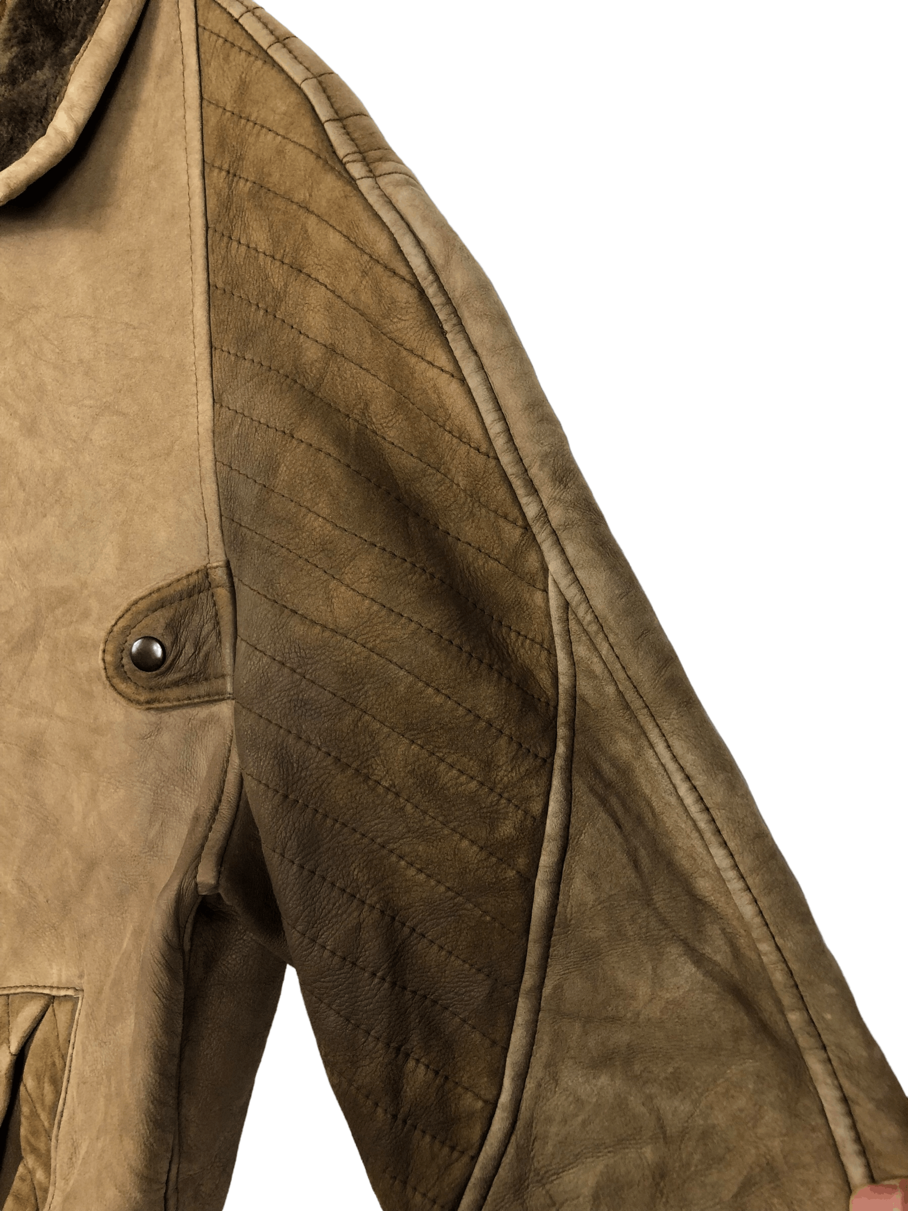Vintage 80’S COSEIN SPANISH LAMBSKIN PATCHWORK SHEARLING SPAIN MADE Size US M / EU 48-50 / 2 - 8 Thumbnail