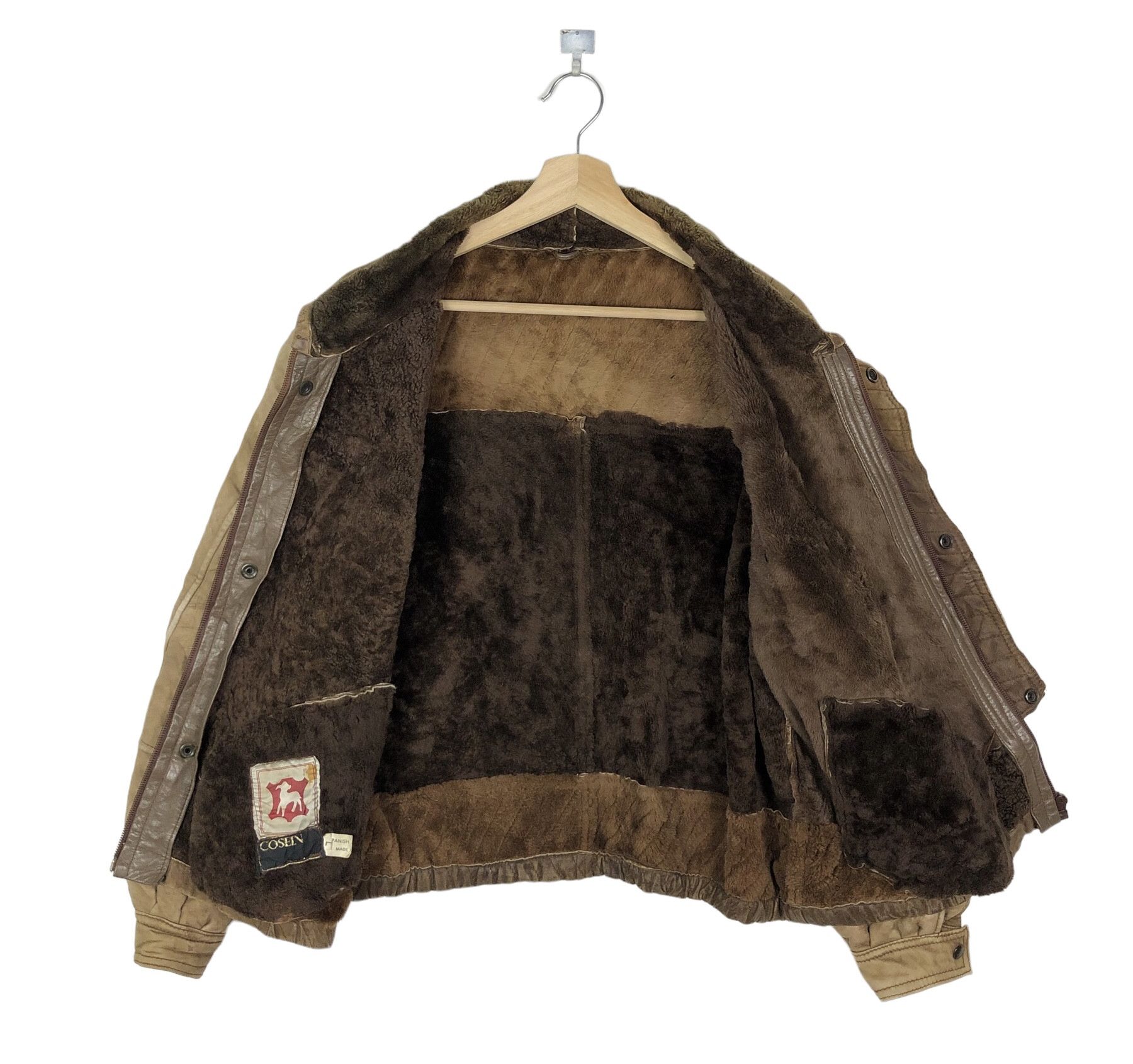 Vintage 80’S COSEIN SPANISH LAMBSKIN PATCHWORK SHEARLING SPAIN MADE Size US M / EU 48-50 / 2 - 2 Thumbnail