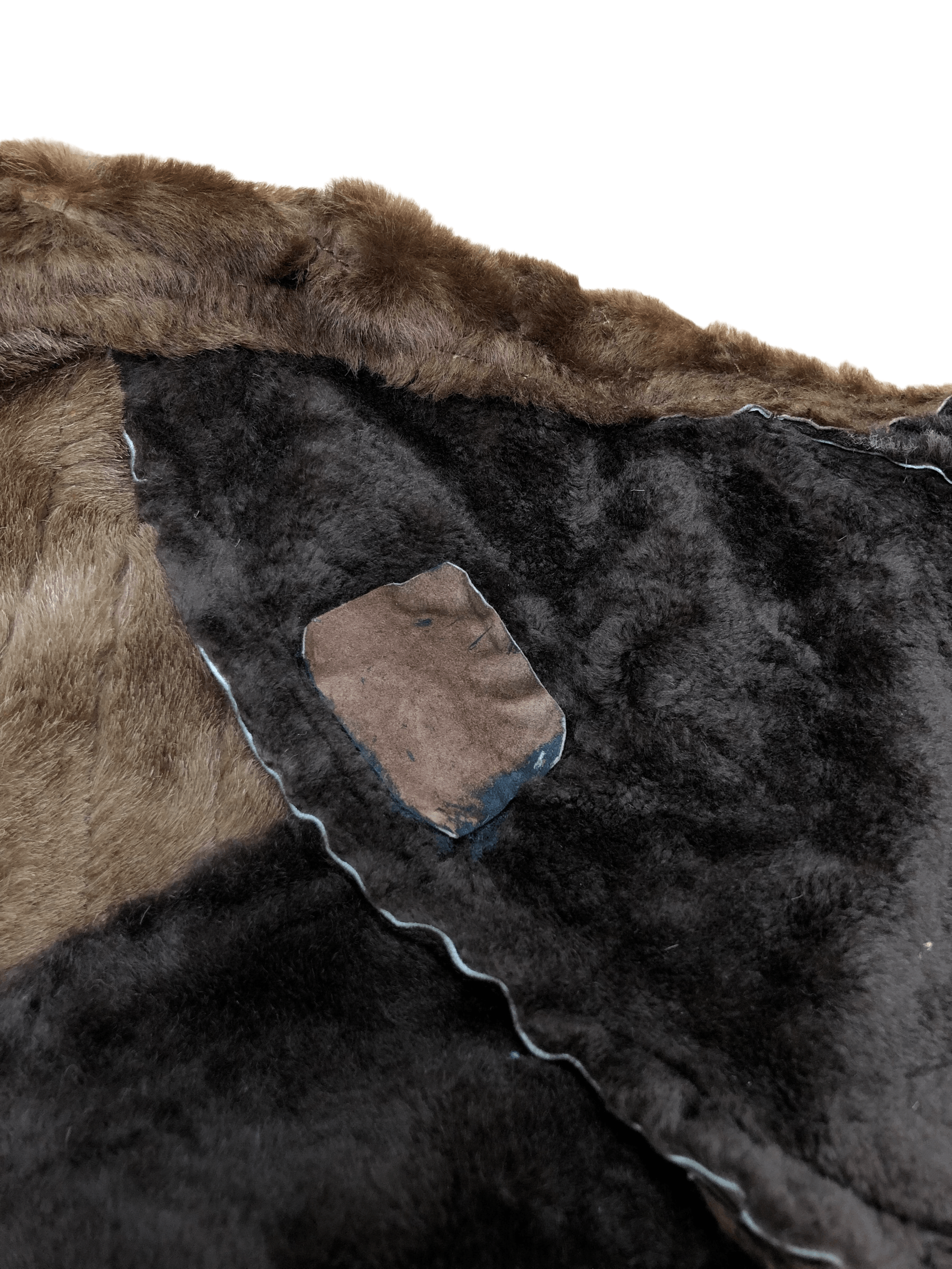 Vintage 80’S COSEIN SPANISH LAMBSKIN PATCHWORK SHEARLING SPAIN MADE Size US M / EU 48-50 / 2 - 22 Thumbnail