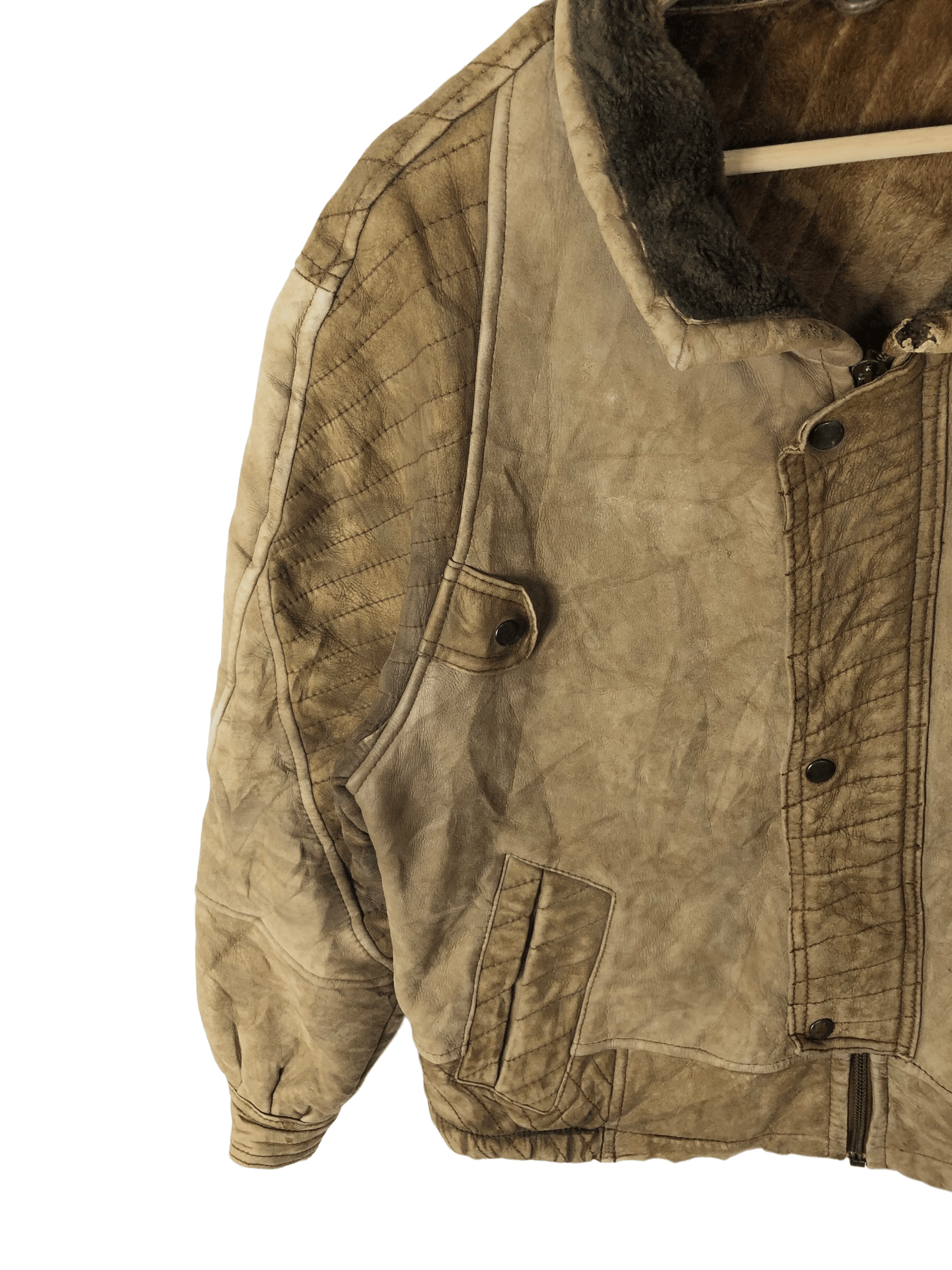 Vintage 80’S COSEIN SPANISH LAMBSKIN PATCHWORK SHEARLING SPAIN MADE Size US M / EU 48-50 / 2 - 9 Thumbnail