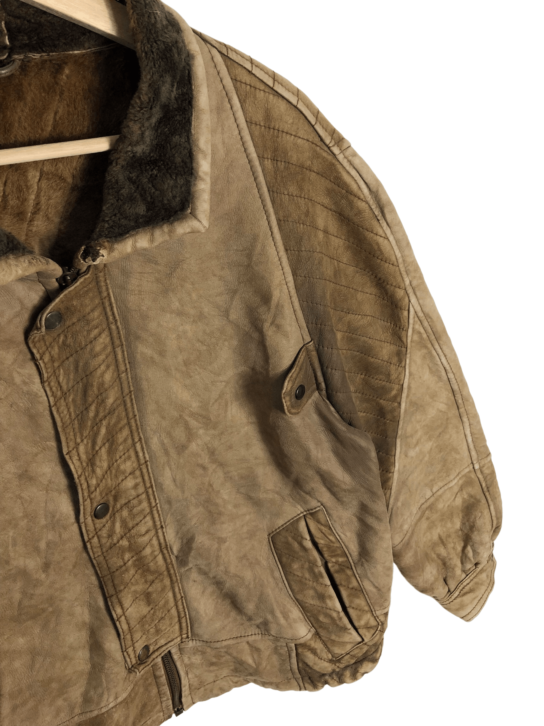 Vintage 80’S COSEIN SPANISH LAMBSKIN PATCHWORK SHEARLING SPAIN MADE Size US M / EU 48-50 / 2 - 7 Thumbnail