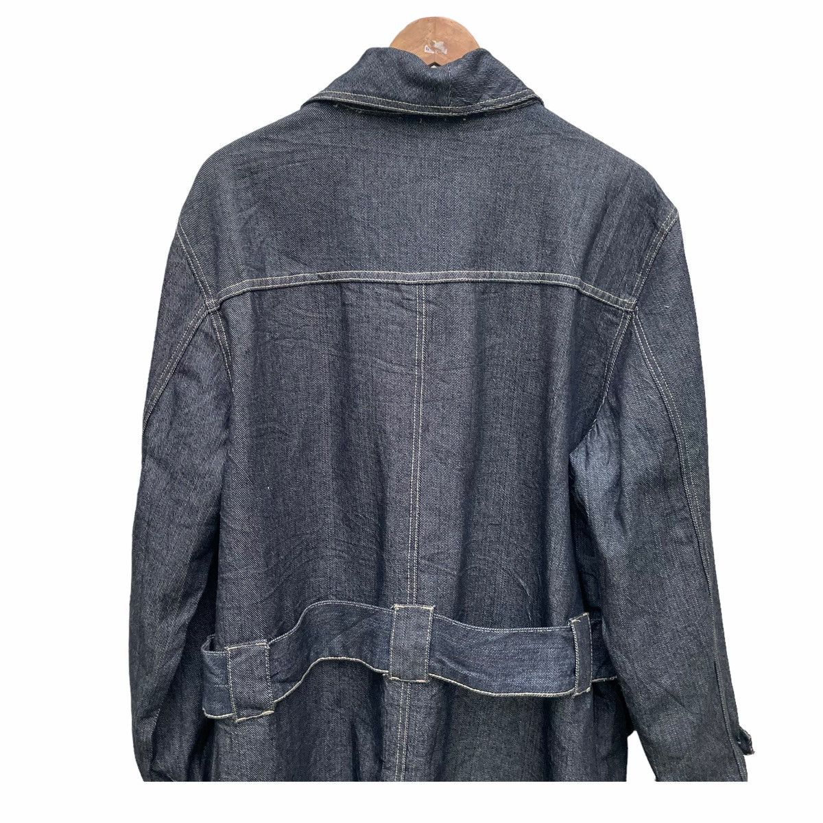 Sean John × Vintage 💥 SEAN JOHN TRENCH JEAN JACKET Size US L / EU 52-54 / 3 - 8 Thumbnail