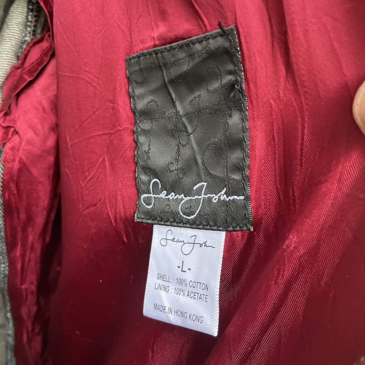 Sean John × Vintage 💥 SEAN JOHN TRENCH JEAN JACKET Size US L / EU 52-54 / 3 - 6 Thumbnail