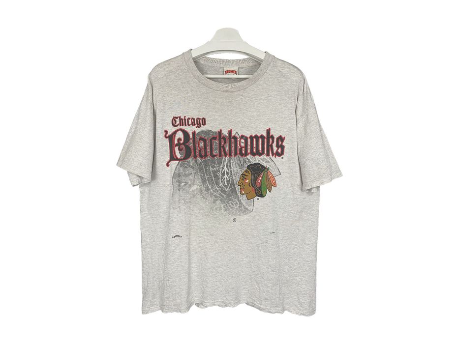Vintage Vintage 1990s Chicago Blackhawks Nutmeg Sportswear T-Shirt ...
