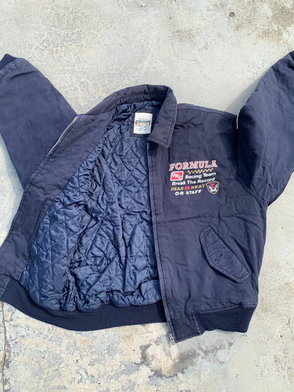 Japanese Brand × Vintage VTG Quilted Lined Off-Road Racing Staff Jacket Size US M / EU 48-50 / 2 - 8 Thumbnail