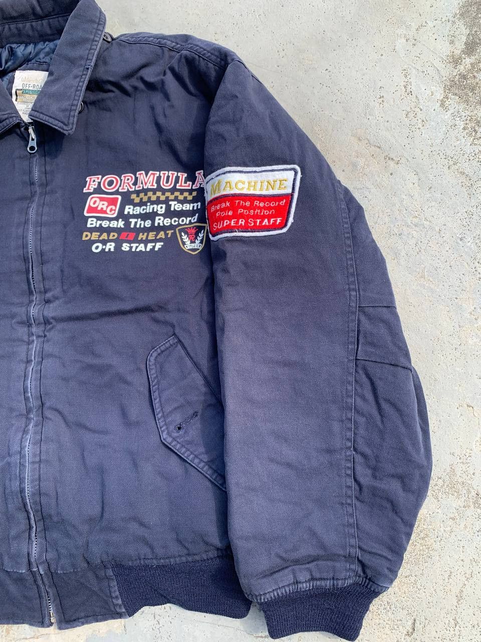 Japanese Brand × Vintage VTG Quilted Lined Off-Road Racing Staff Jacket Size US M / EU 48-50 / 2 - 3 Thumbnail