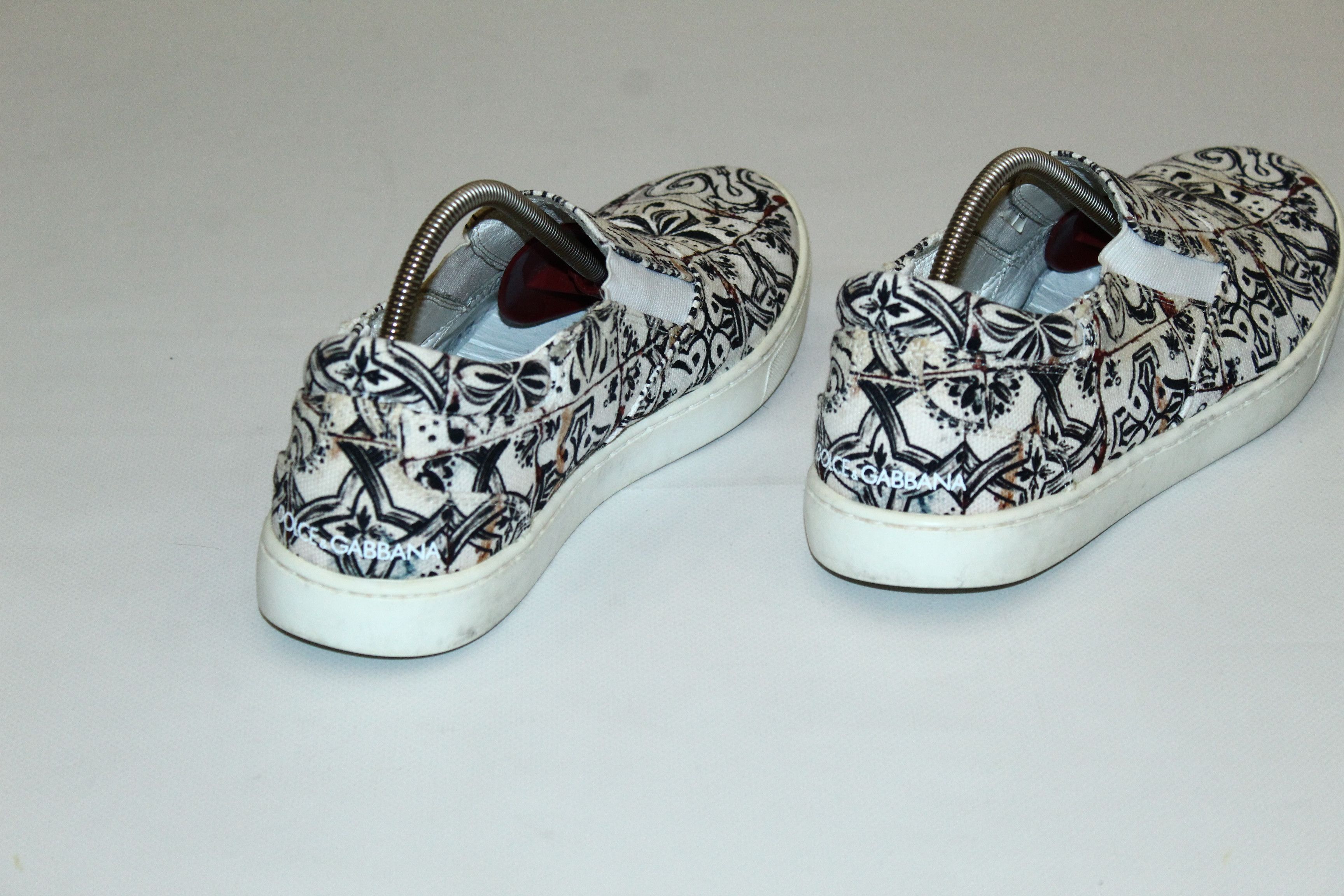 Dolce & Gabbana Dolce & Gabbana Abstract Baroque Art Slip Ons Size US 7 / EU 40 - 3 Thumbnail