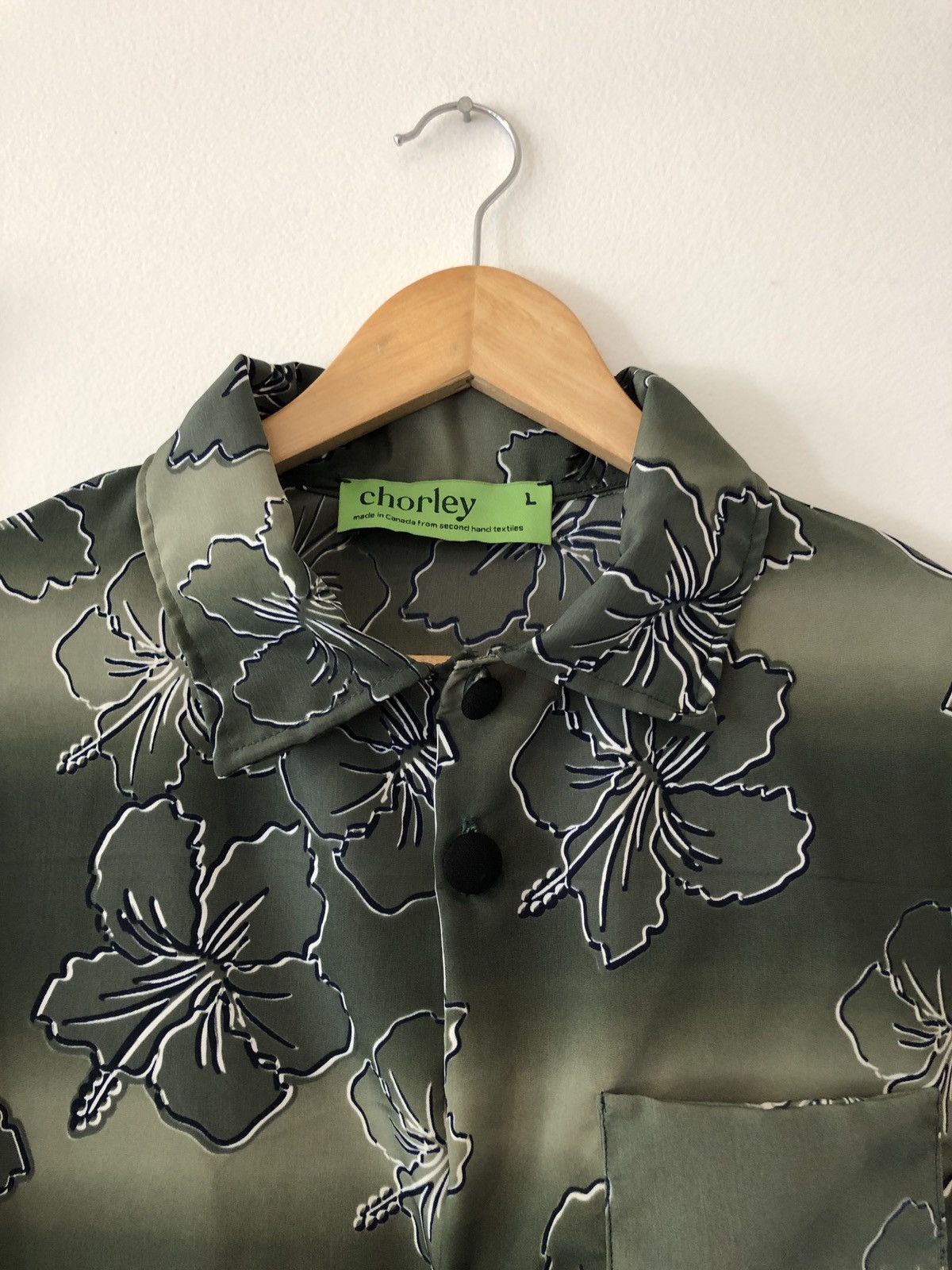 Chorley × Handmade Chorley sun faded Hawaiian floral rayon camp collar bowling Size US L / EU 52-54 / 3 - 2 Thumbnail