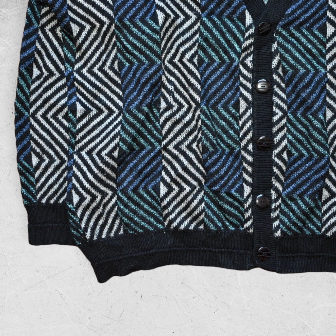 Vintage Vintage 90s Cardigan Sweater (XXLT) Size US XXL / EU 58 / 5 - 3 Thumbnail