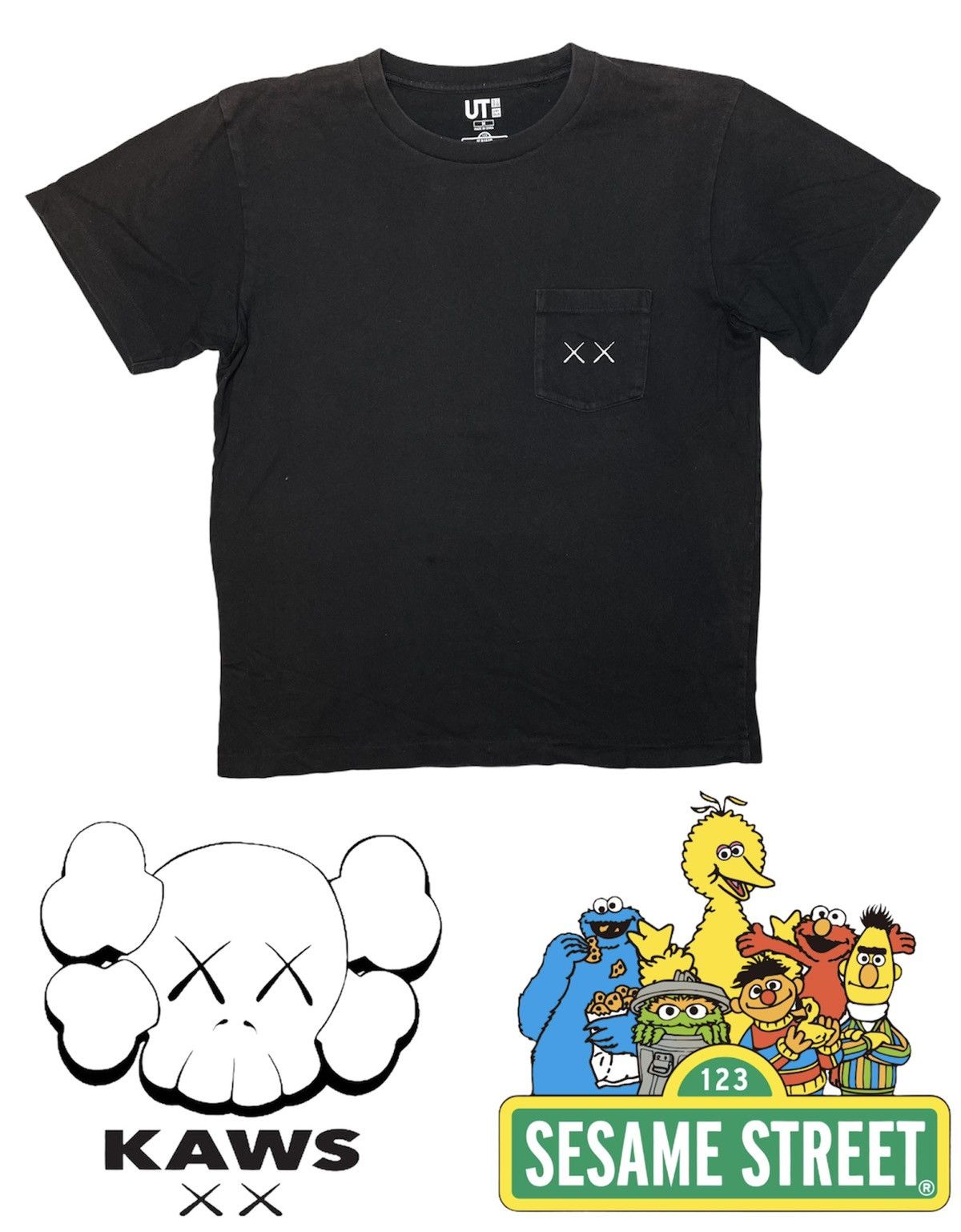 Kaws × Vintage Vintage Kaws Sesame Street Uniqlo shirt full print off desi Size US M / EU 48-50 / 2 - 2 Thumbnail
