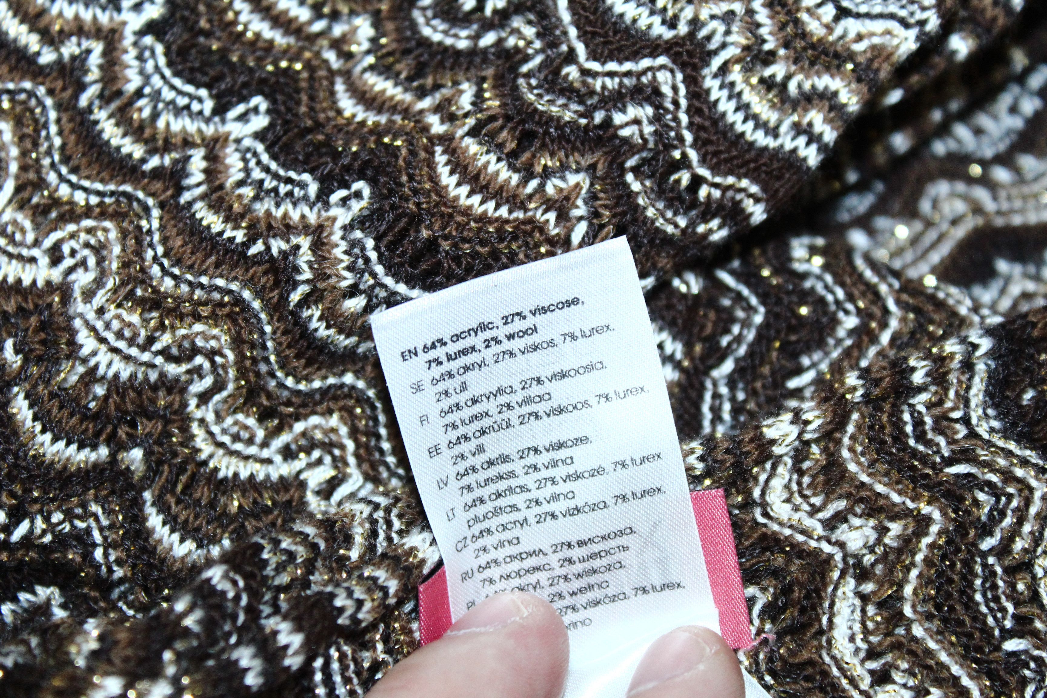 Missoni Missoni x Lindex Fantasia Multicolor Blend Knitted Scar/Wrap Size ONE SIZE - 8 Thumbnail