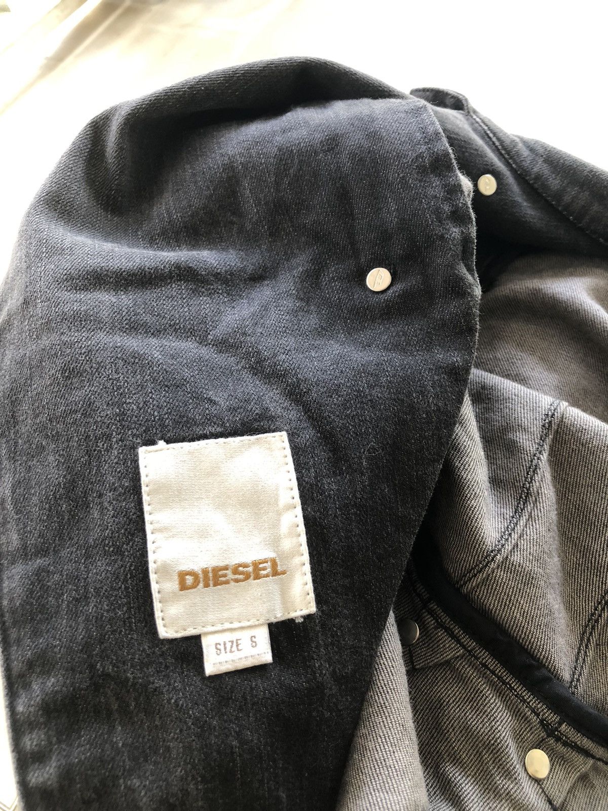 Diesel Diesel women size S denim biker jacket Size S / US 4 / IT 40 - 12 Thumbnail