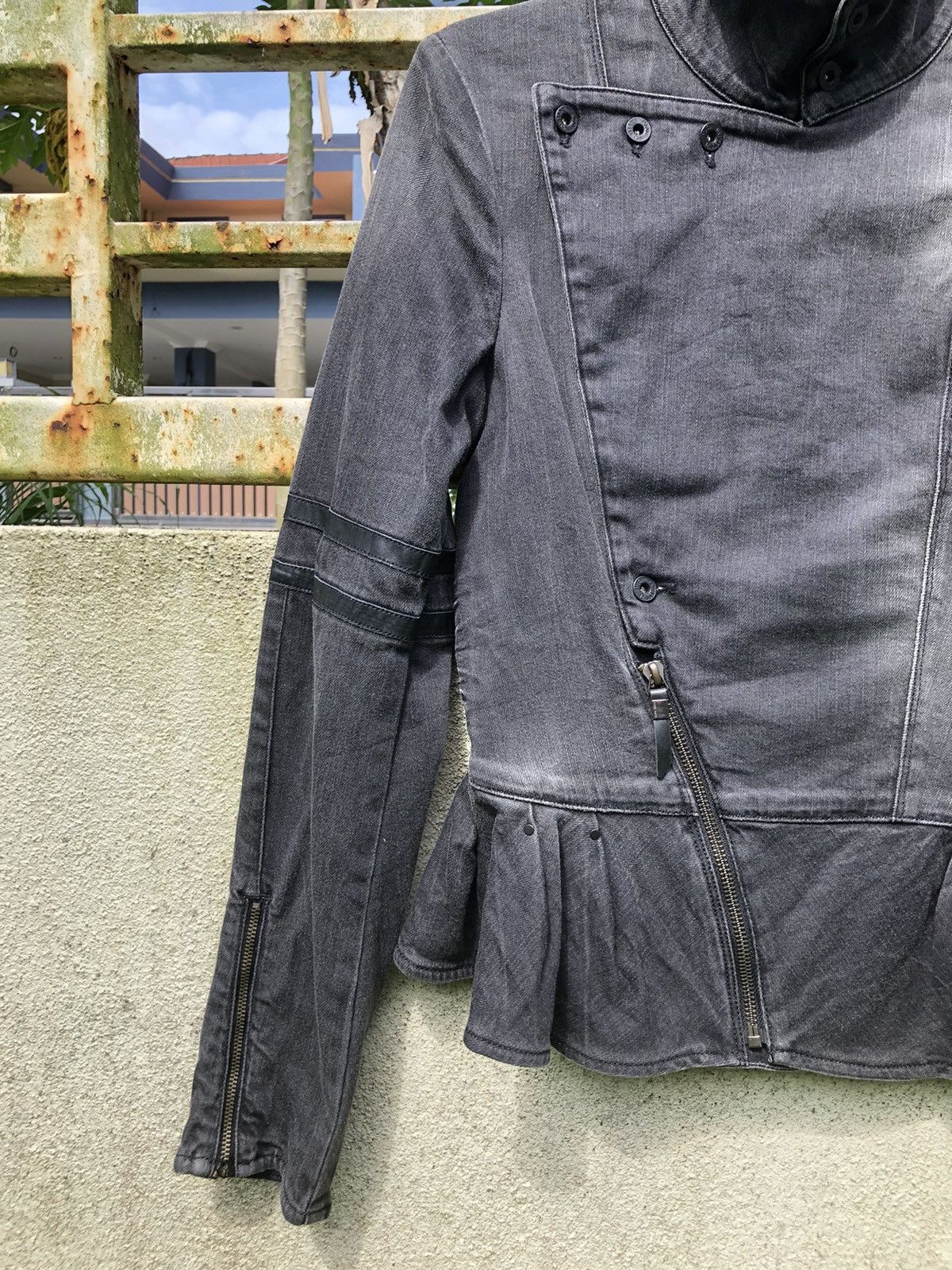 Diesel Diesel women size S denim biker jacket Size S / US 4 / IT 40 - 4 Thumbnail