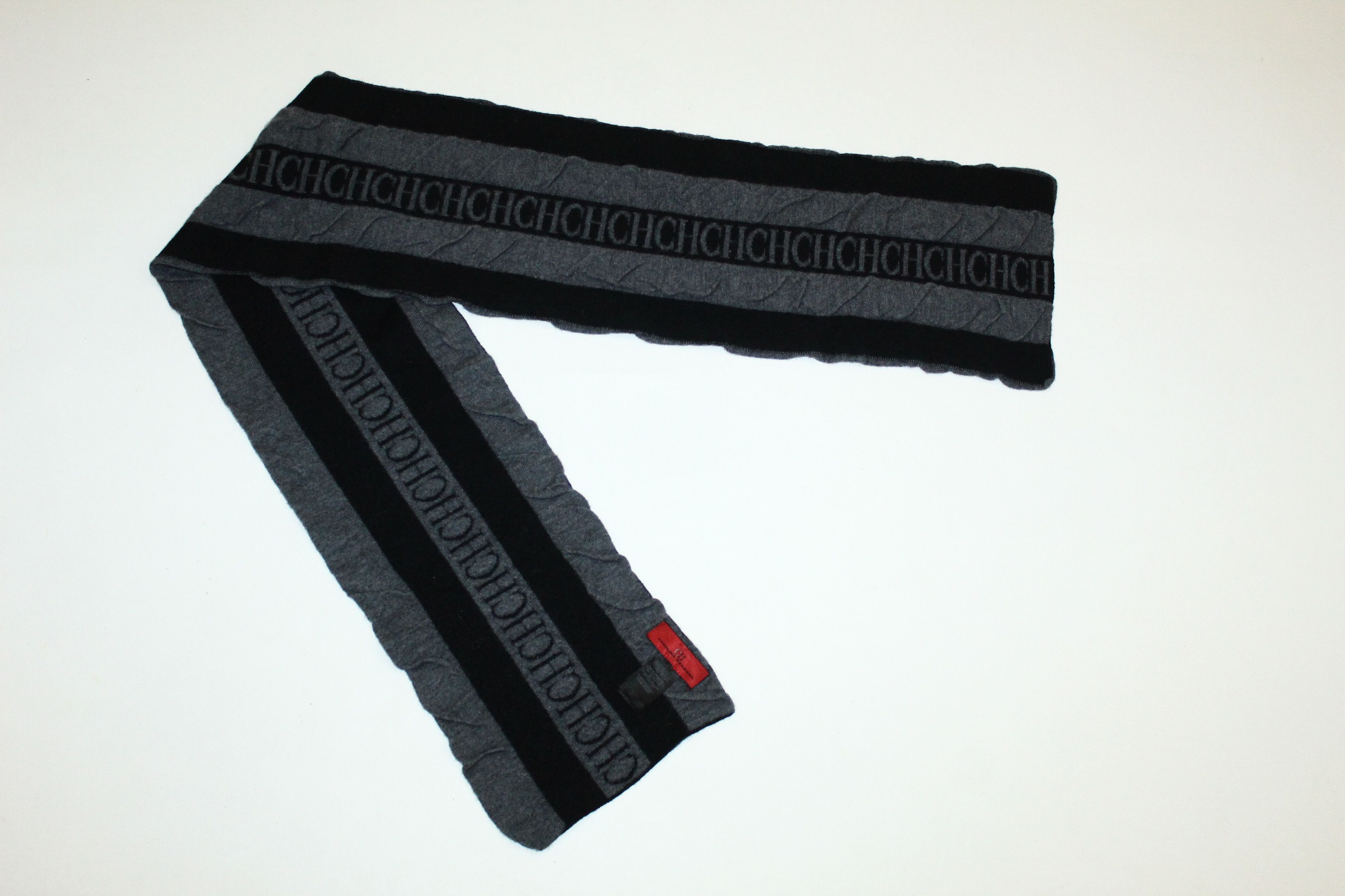 Carolina Herrera Carolina Herrera Signatured Lana Merino Fino Unisex Scarf Size ONE SIZE - 2 Thumbnail