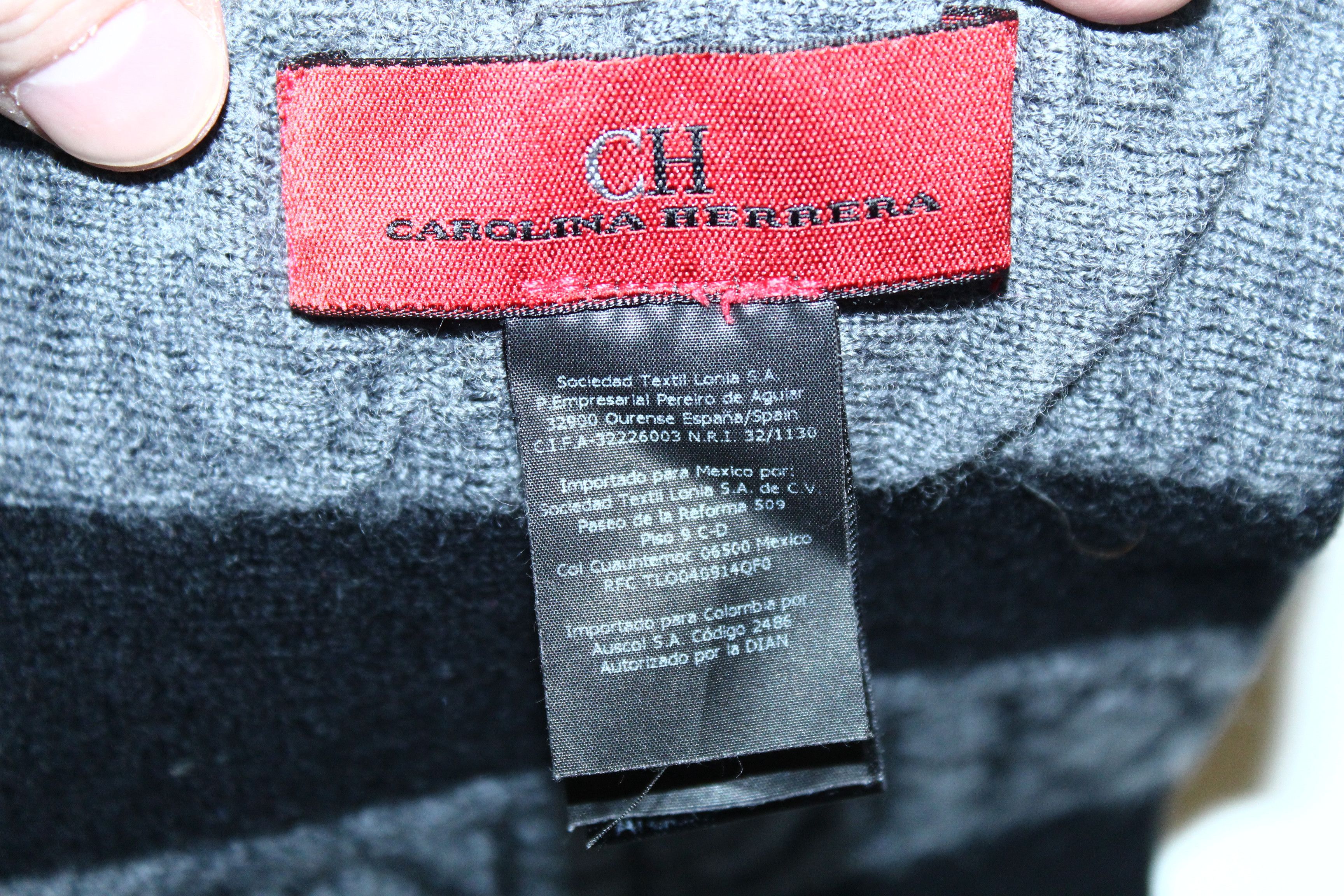 Carolina Herrera Carolina Herrera Signatured Lana Merino Fino Unisex Scarf Size ONE SIZE - 4 Thumbnail