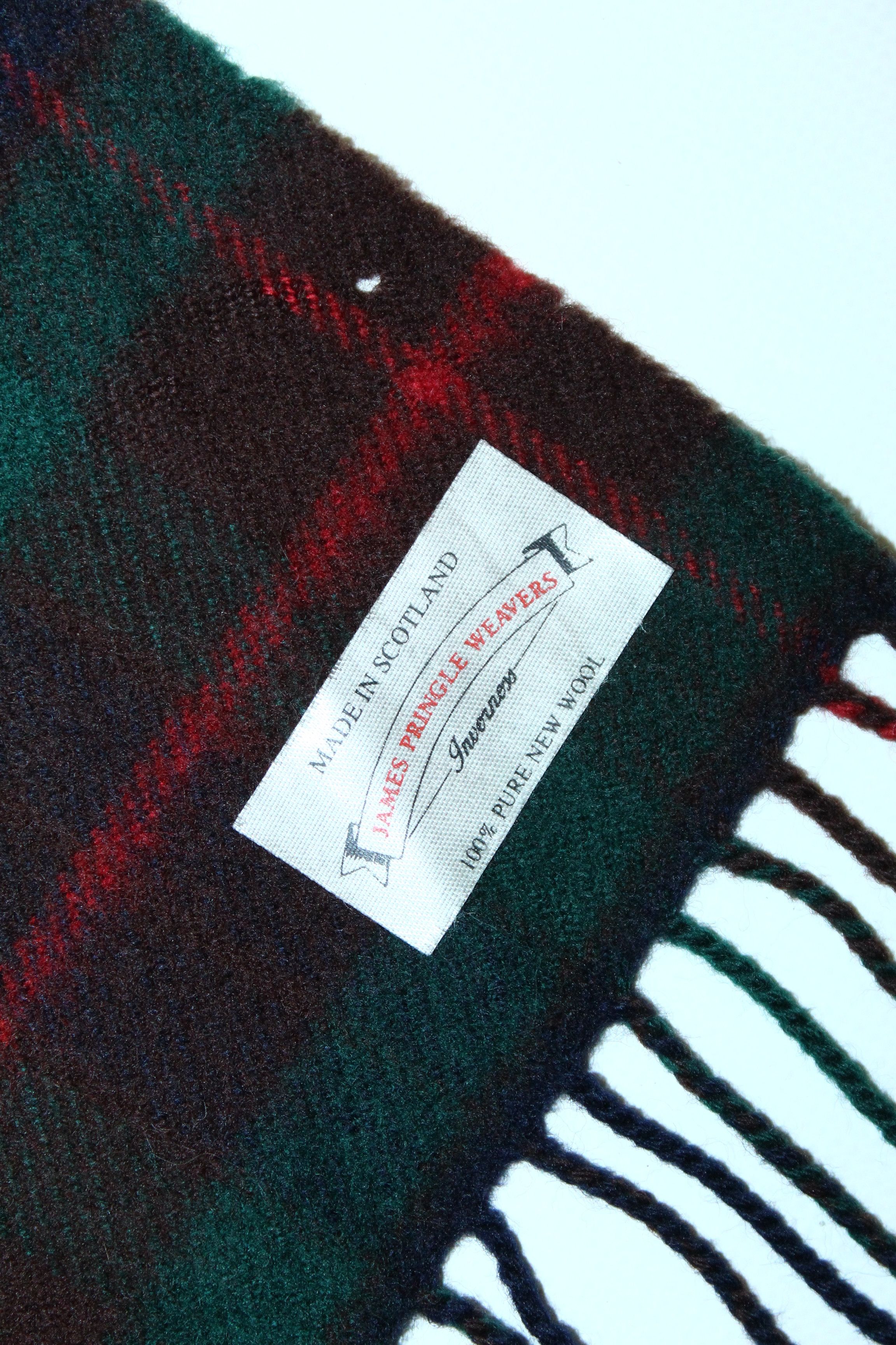 Pringle Of Scotland Vtg James Pringle Weavers Tartan Pure New Wool Scarf Size ONE SIZE - 2 Thumbnail